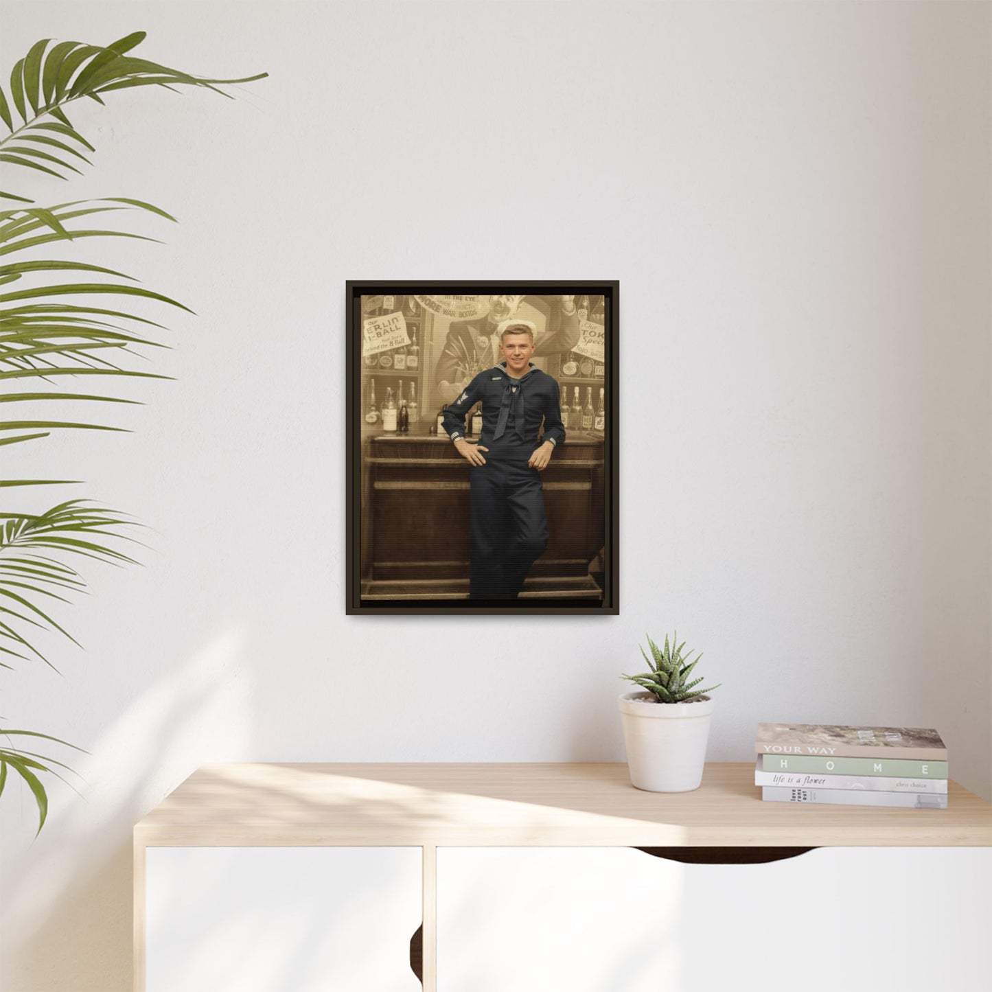 celibataire 006 | Framed Vintage Photo - Matte Canvas