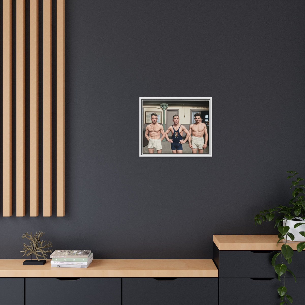 athlétisme 043 | Framed Vintage Photo - Matte Canvas