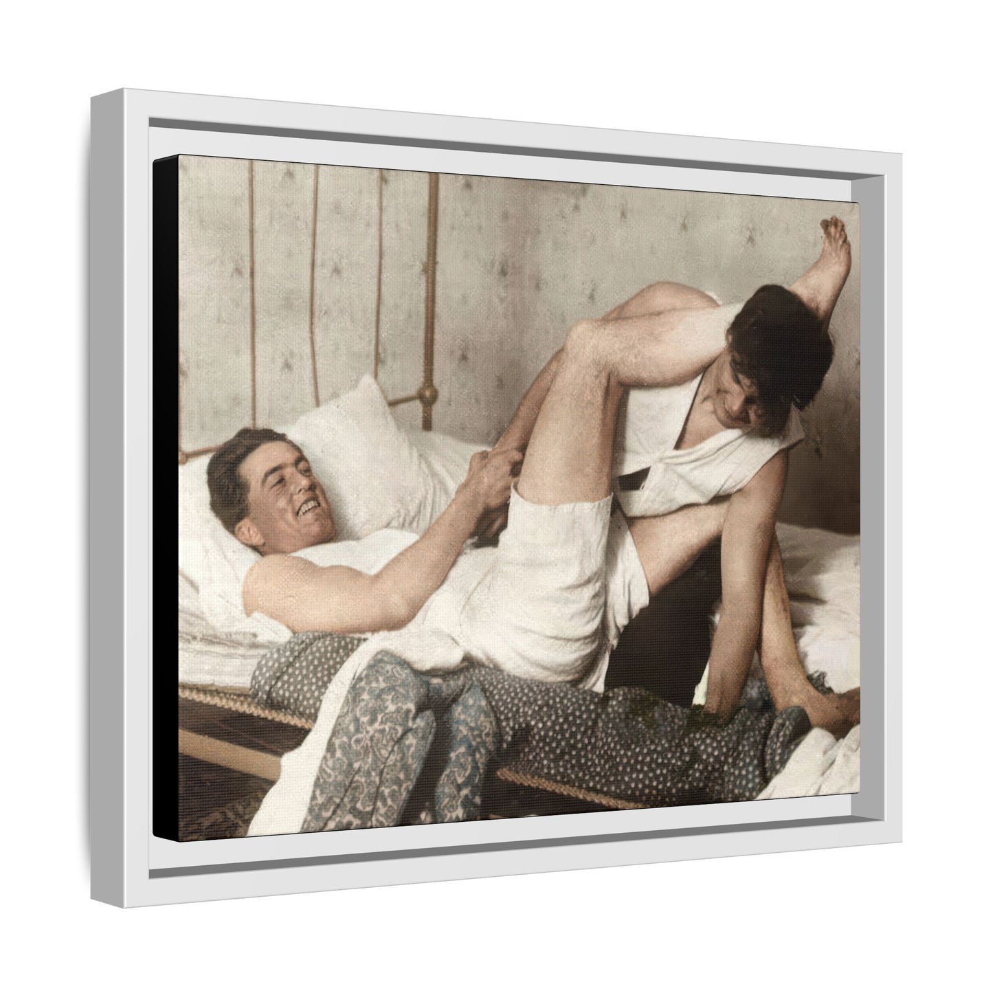 paire 016 | Framed Vintage Photo - Matte Canvas