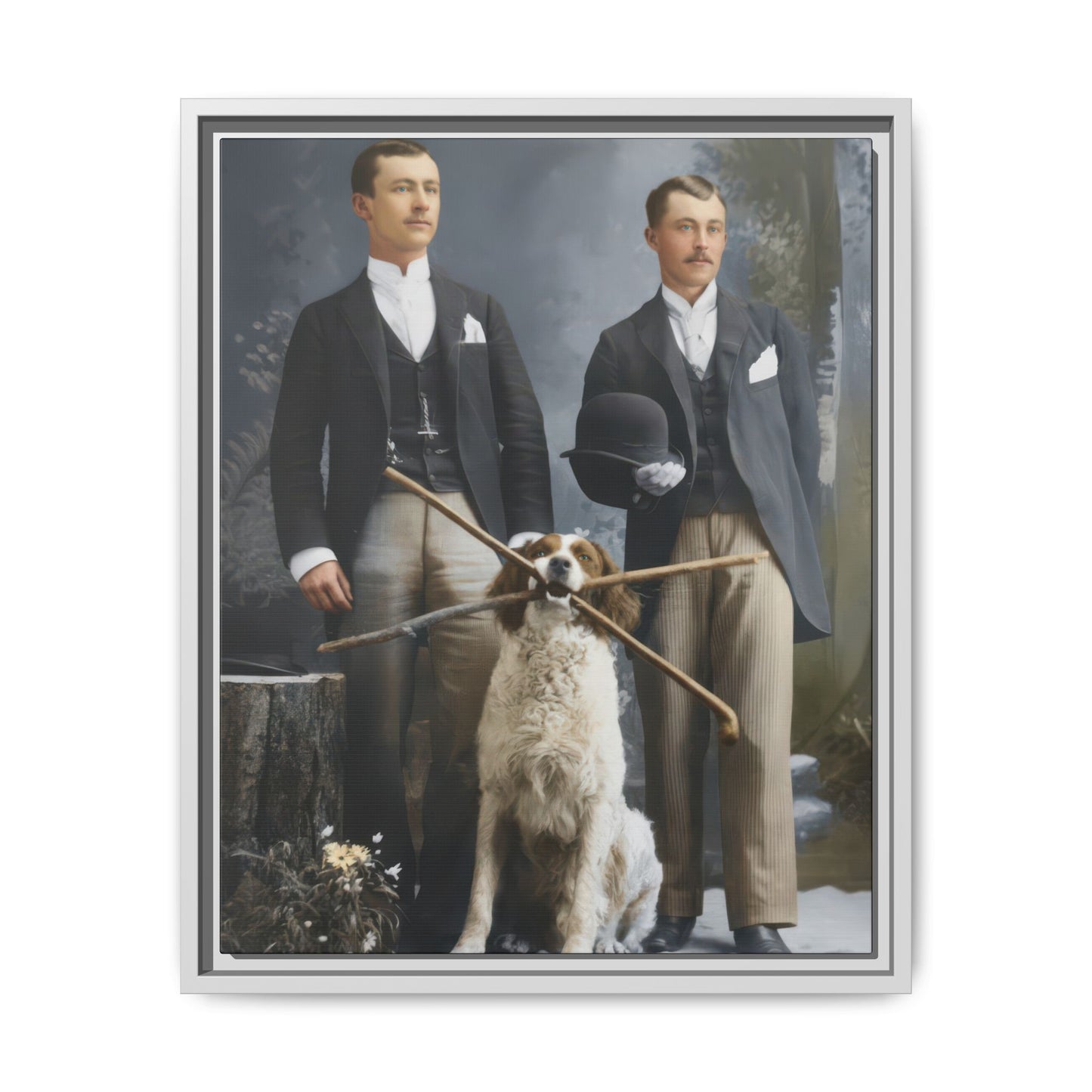 paire 130 | Framed Vintage Photo - Matte Canvas