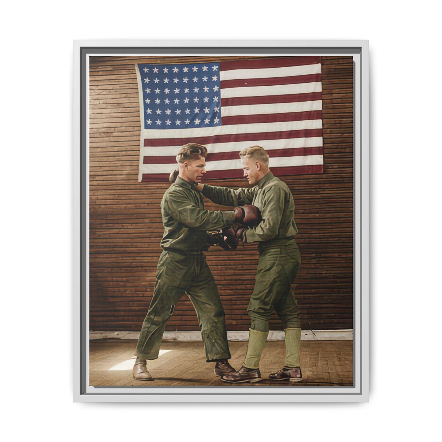 athlétisme 034 | Framed Vintage Photo - Matte Canvas