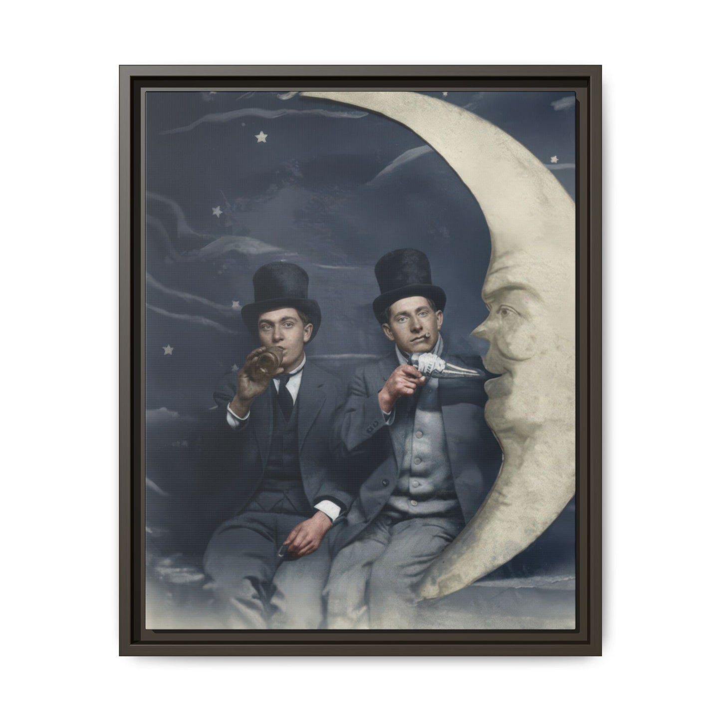 paire 043 | Framed Vintage Photo - Matte Canvas