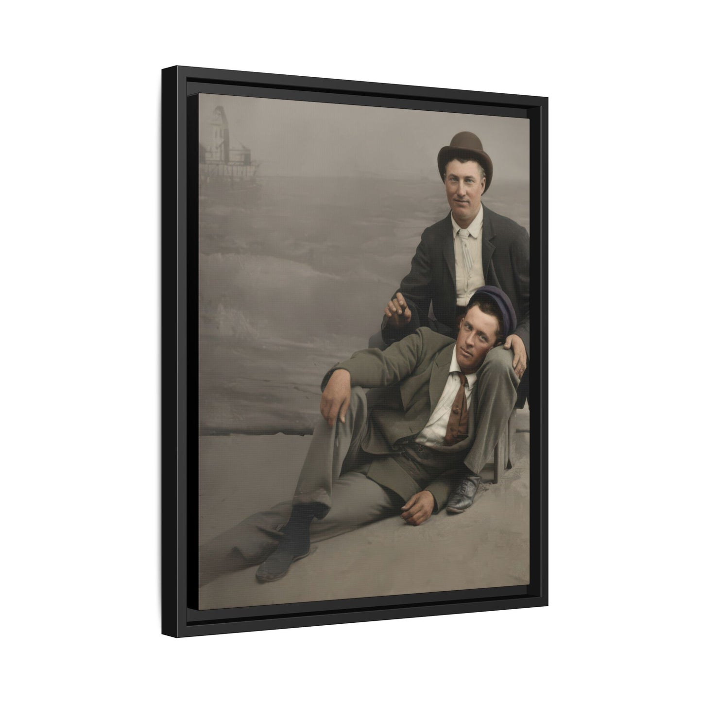 paire 093 | Framed Vintage Photo - Matte Canvas