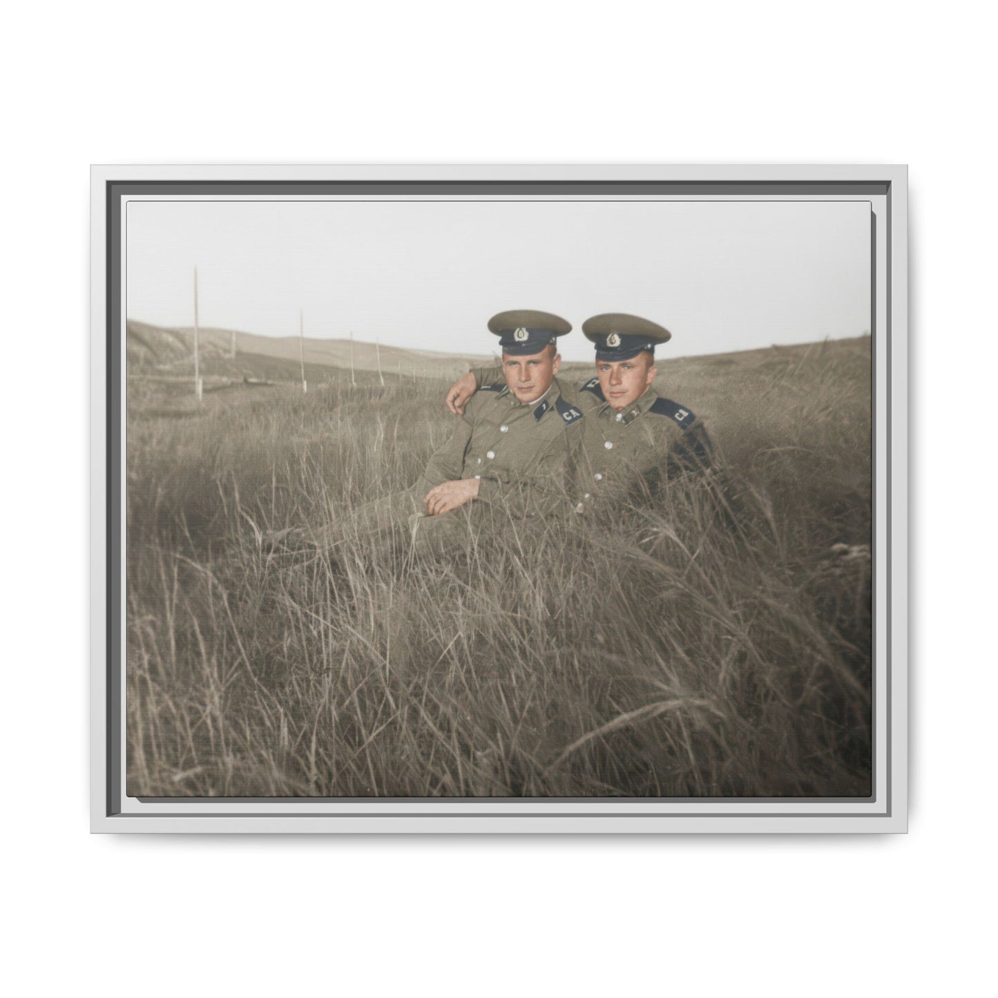 paire 082 | Framed Vintage Photo - Matte Canvas