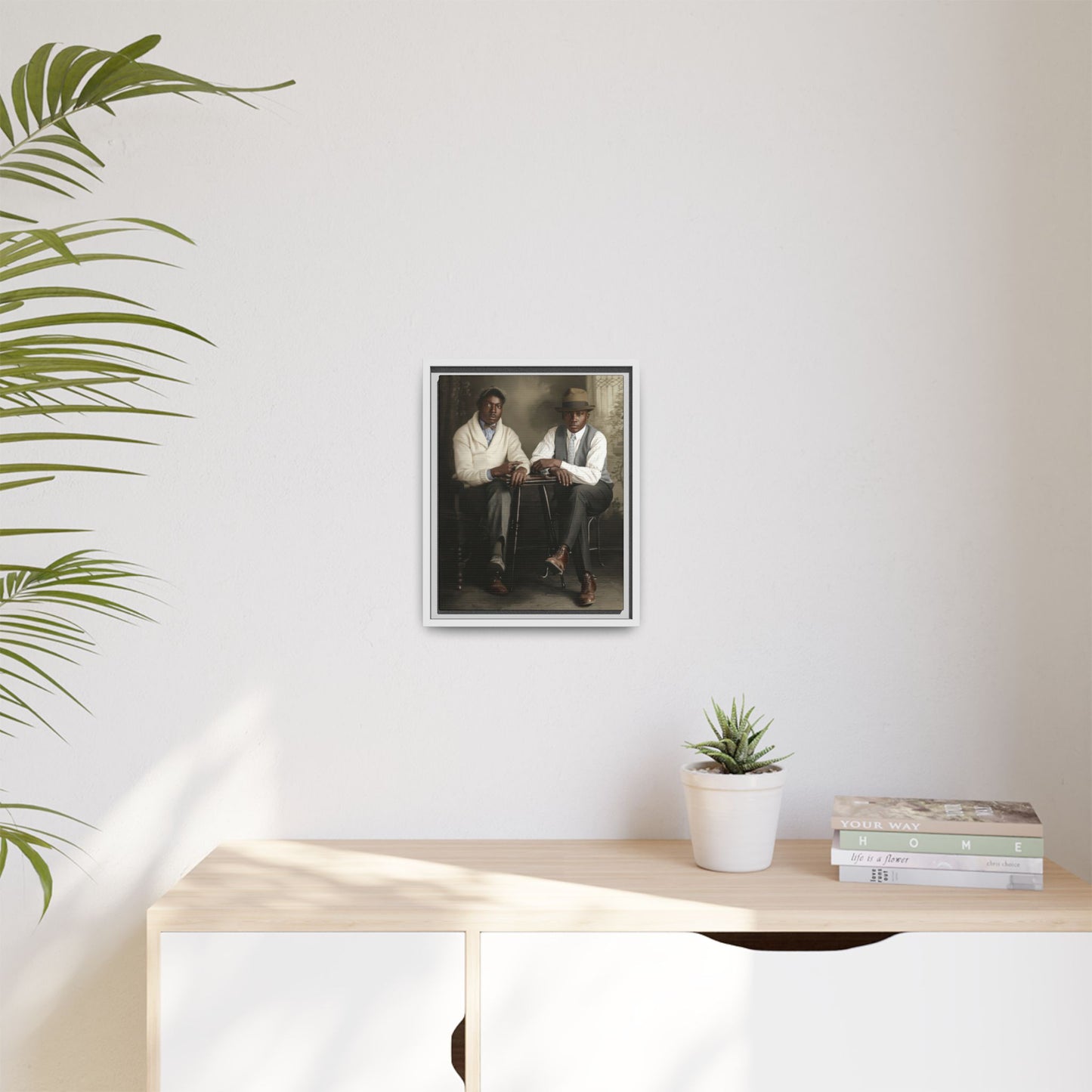paire 047 | Framed Vintage Photo - Matte Canvas