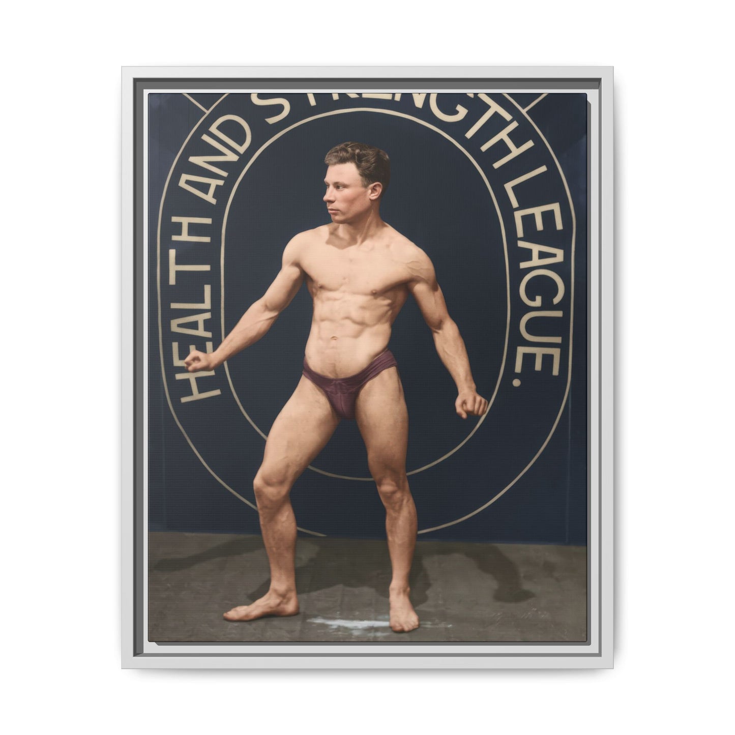 athlétisme 010 | Framed Vintage Photo - Matte Canvas