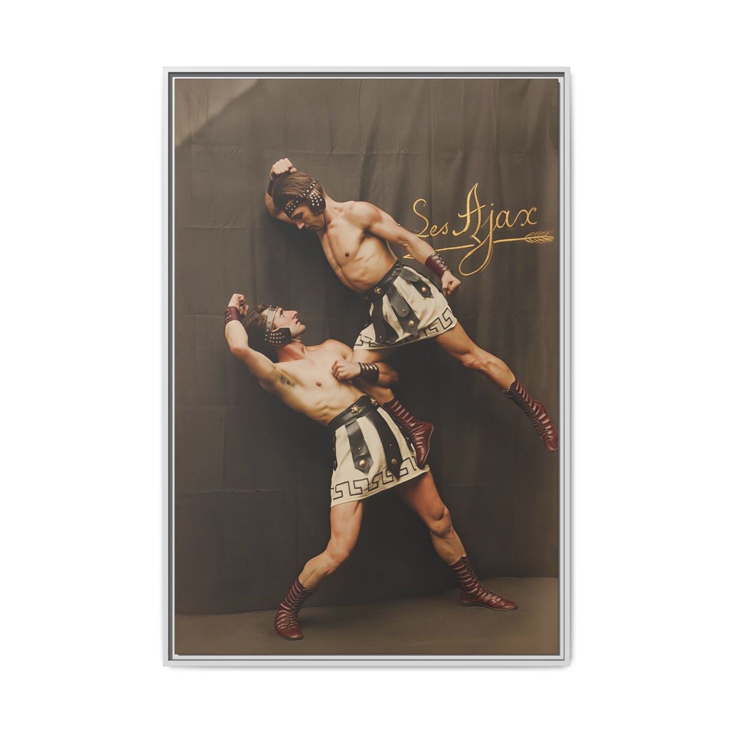 athlétisme 015 | Framed Vintage Photo - Matte Canvas