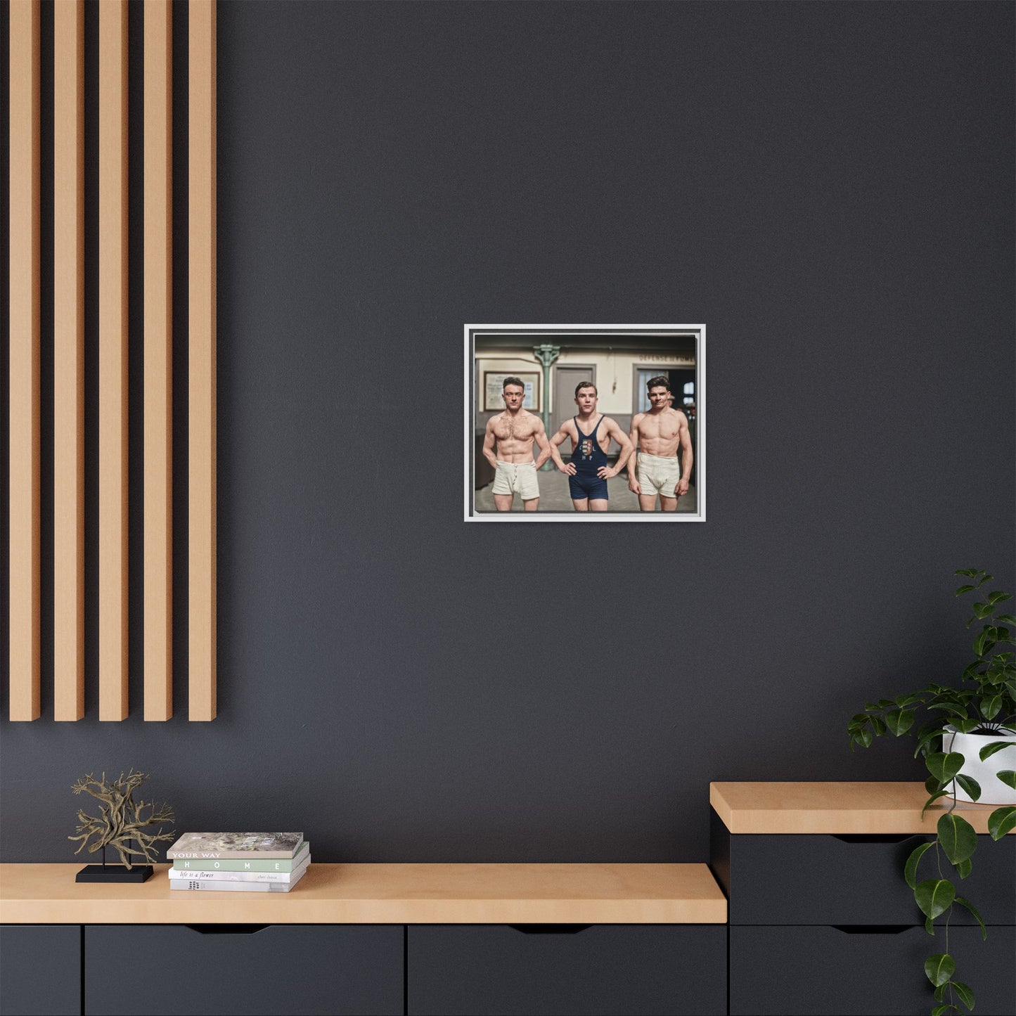 athlétisme 043 | Framed Vintage Photo - Matte Canvas