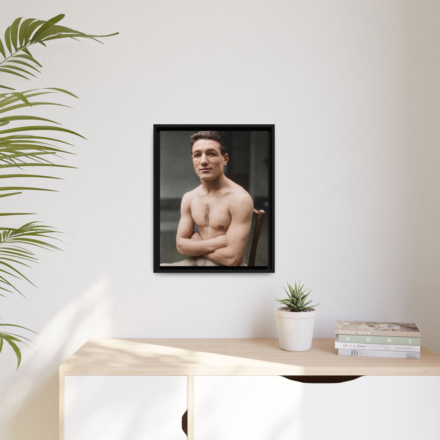 athlétisme 046 | Framed Vintage Photo - Matte Canvas