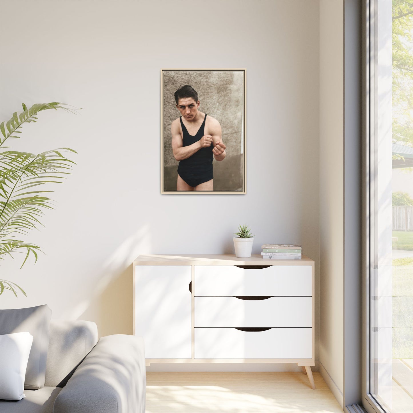 athlétisme 048 | Framed Vintage Photo - Matte Canvas