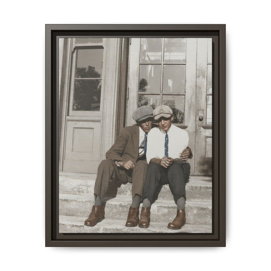 paire 057 | Framed Vintage Photo - Matte Canvas