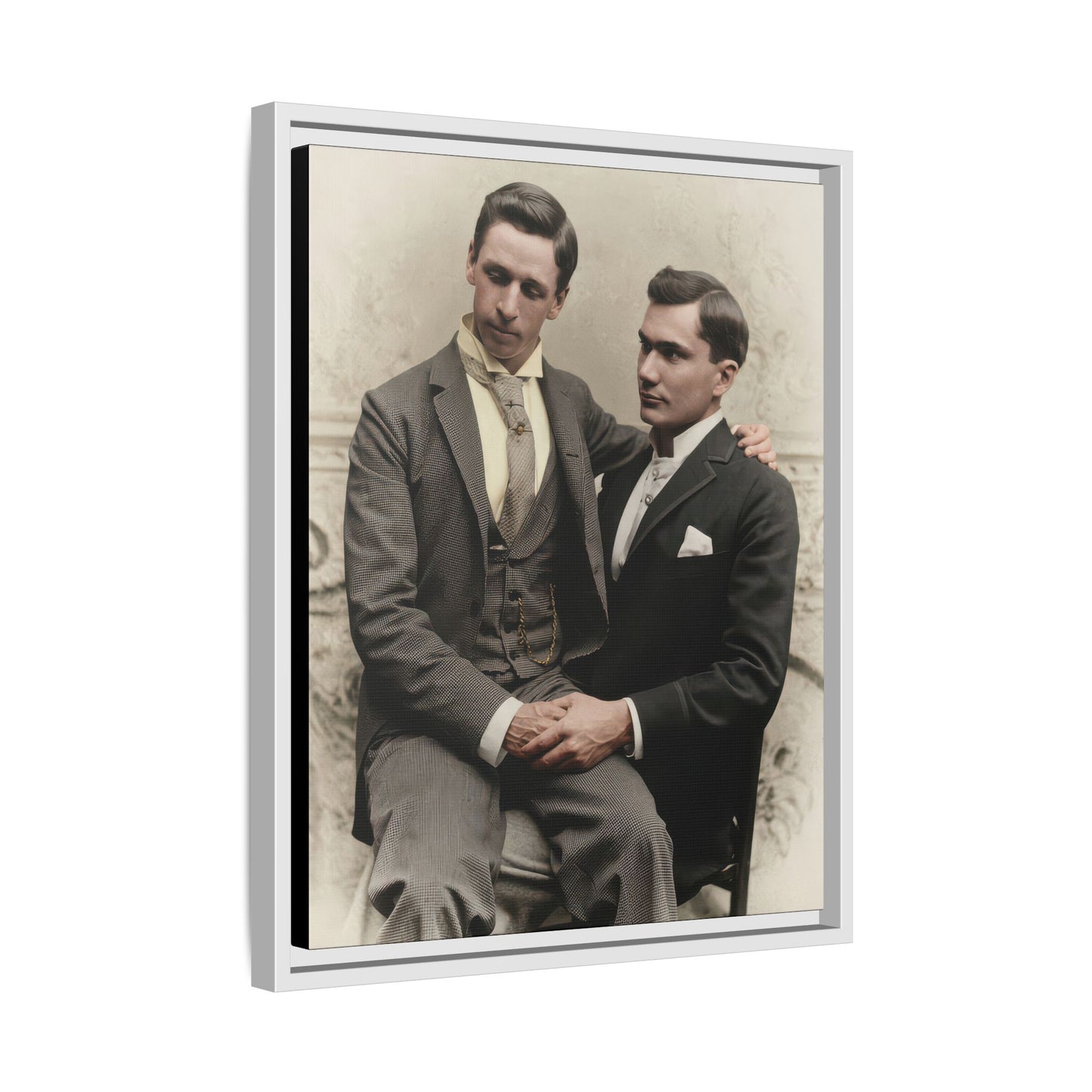 paire 063 | Framed Vintage Photo - Matte Canvas