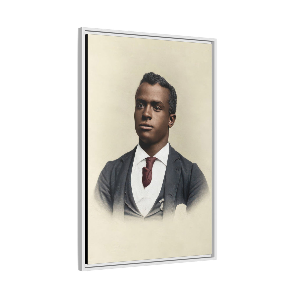 celibataire 027 | Framed Vintage Photo - Matte Canvas
