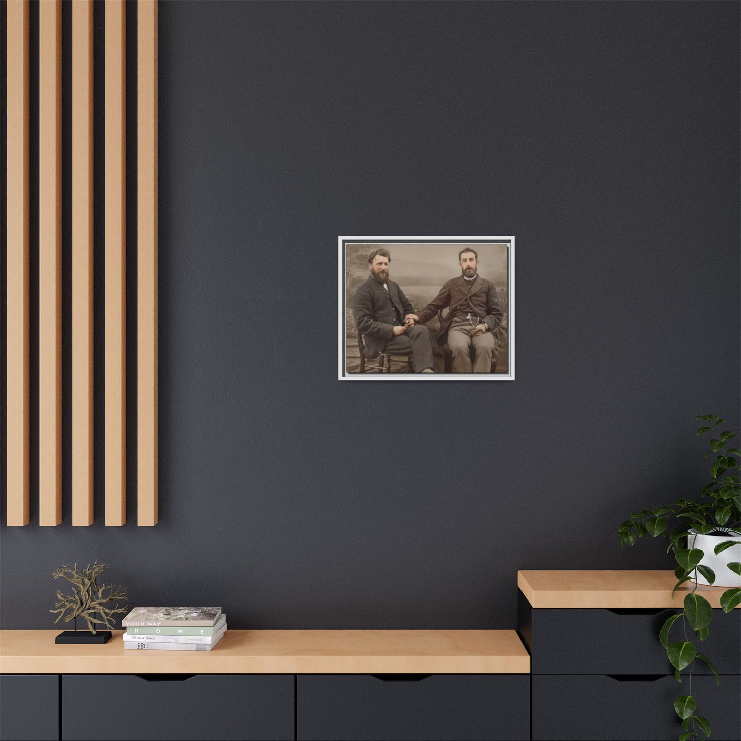 paire 110 | Framed Vintage Photo - Matte Canvas