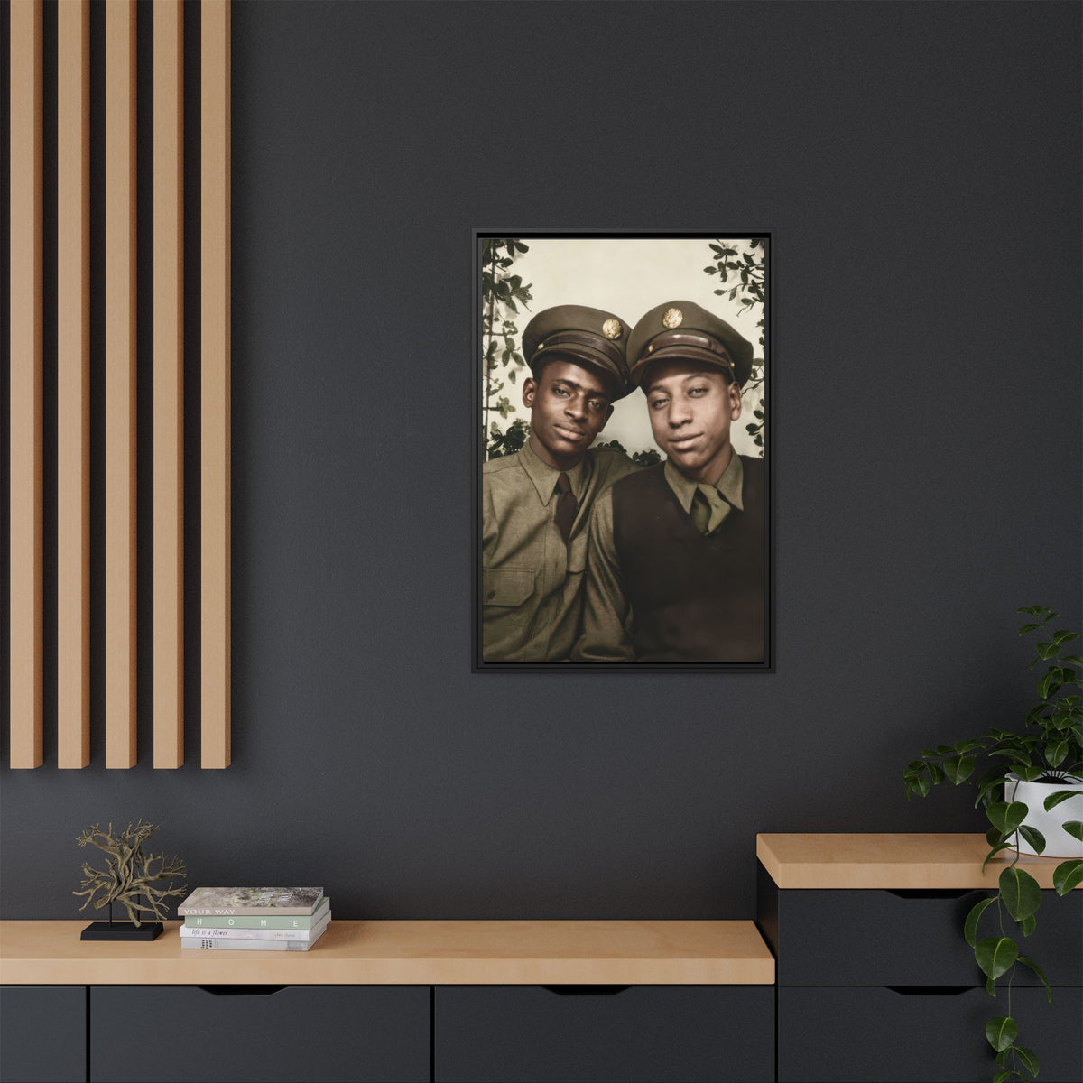 paire 152 | Framed Vintage Photo - Matte Canvas