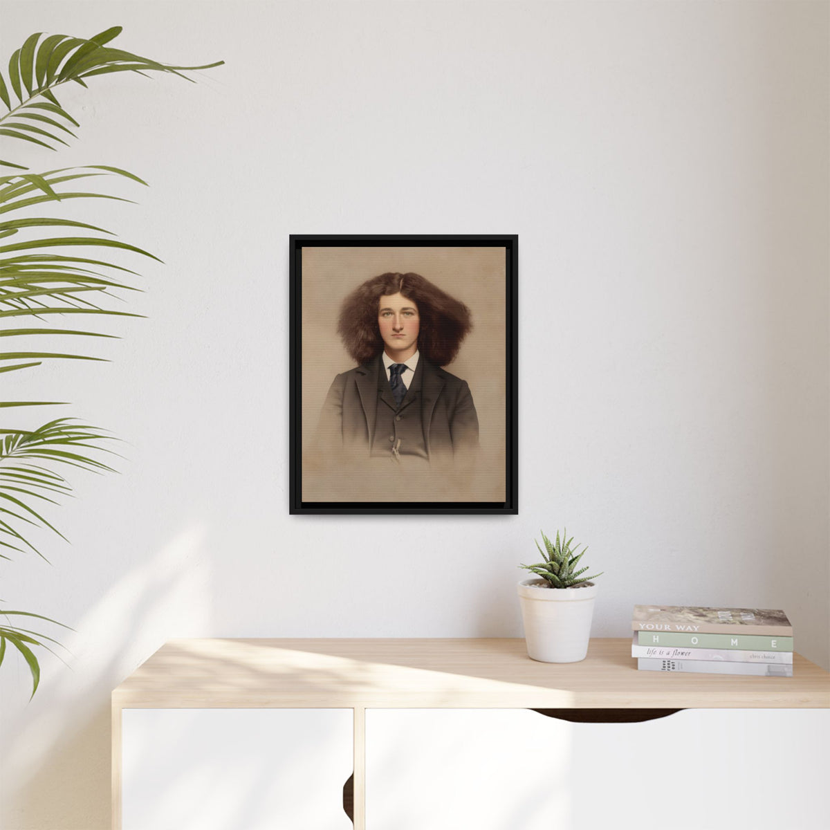 celibataire 033 | Framed Vintage Photo - Matte Canvas