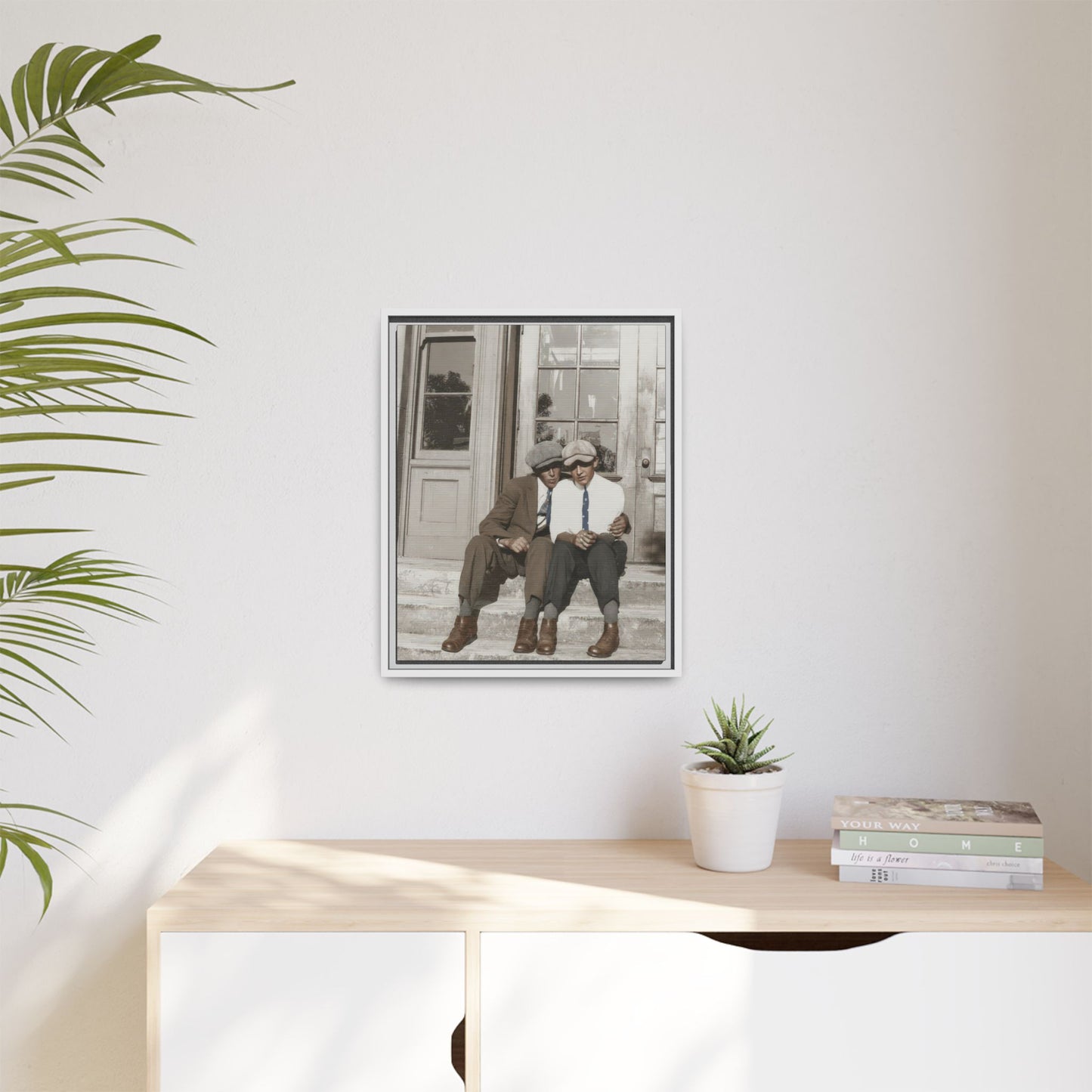 paire 057 | Framed Vintage Photo - Matte Canvas
