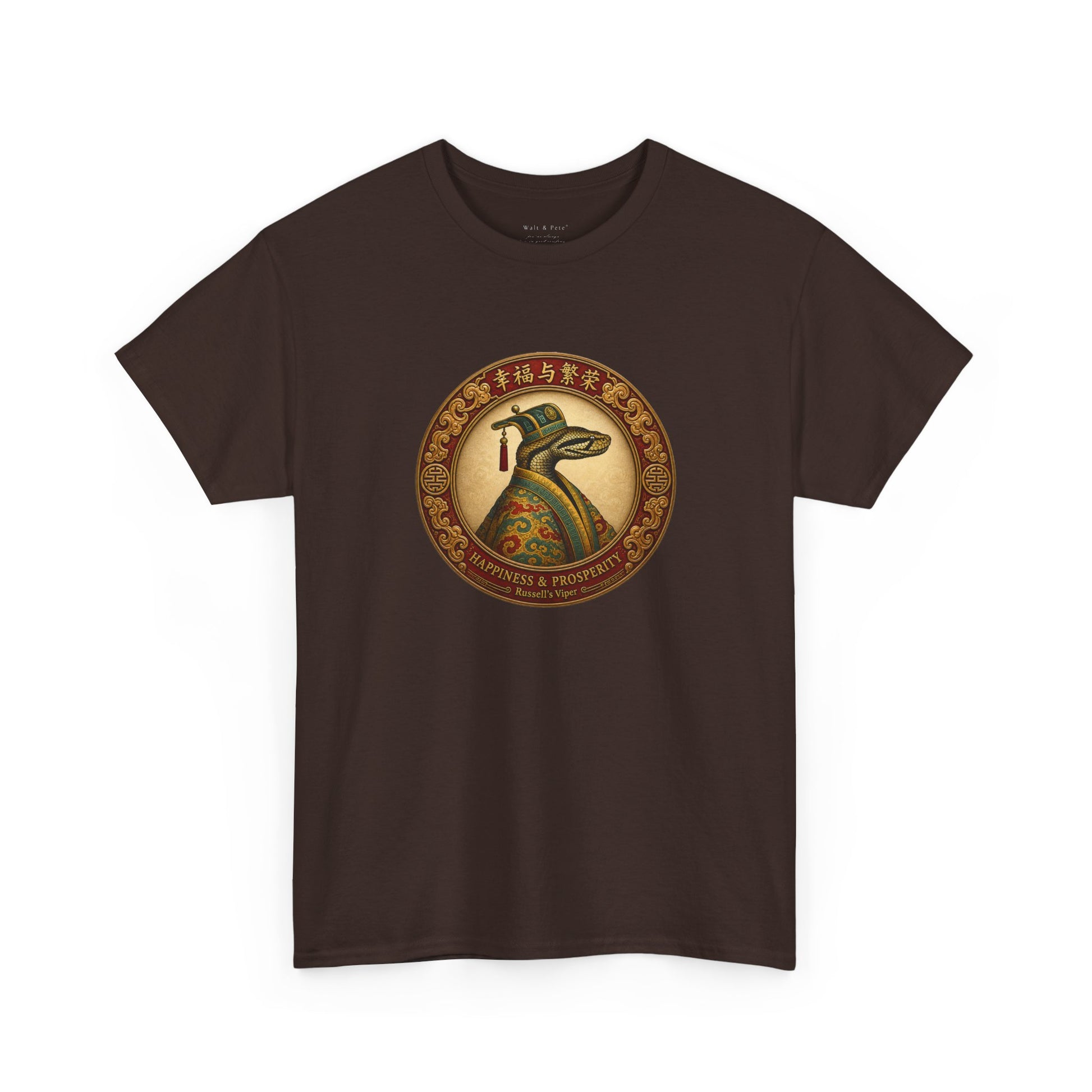 Lunar zodiac snake shirt happiness and prosperity Russell’s Viper 