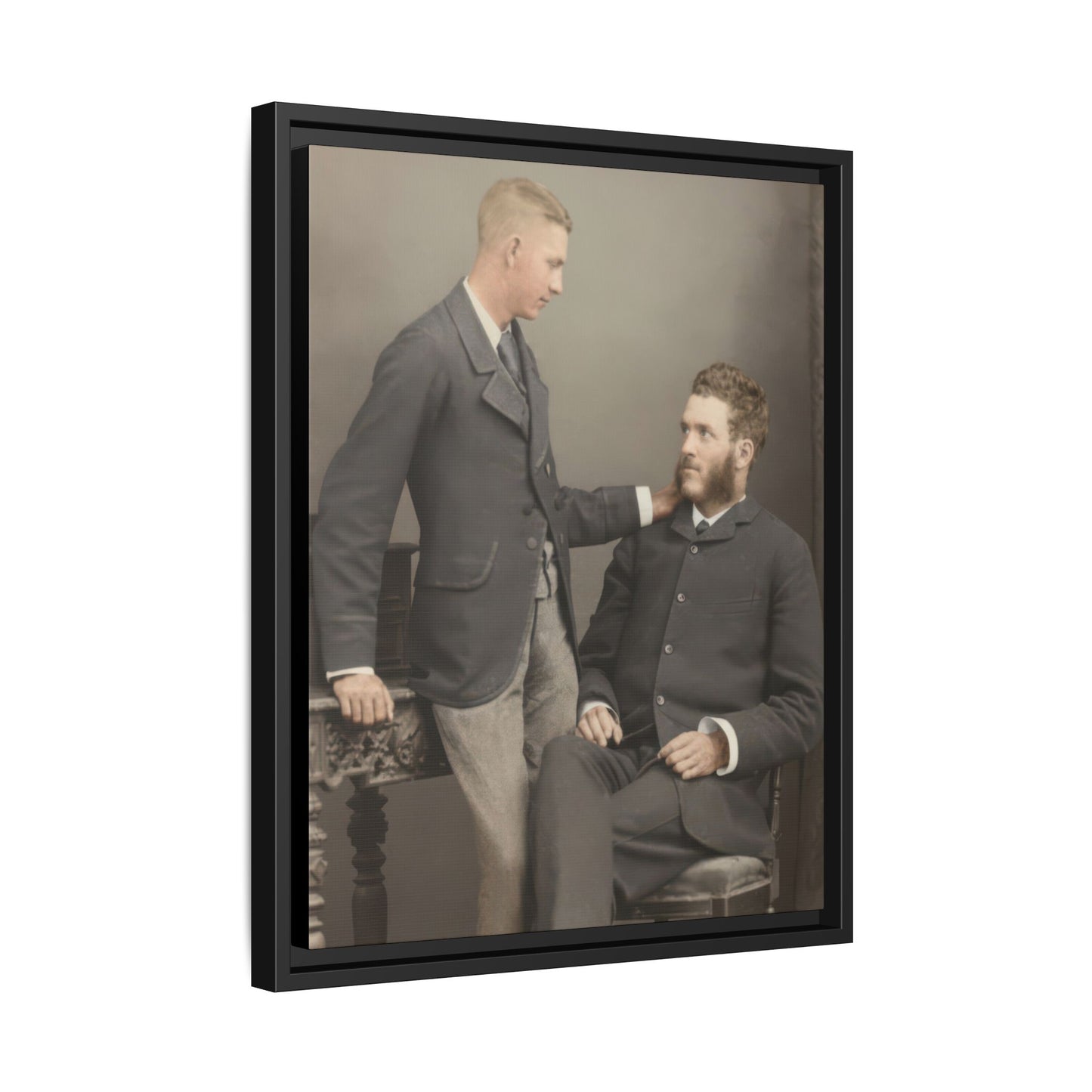 paire 111 | Framed Vintage Photo - Matte Canvas