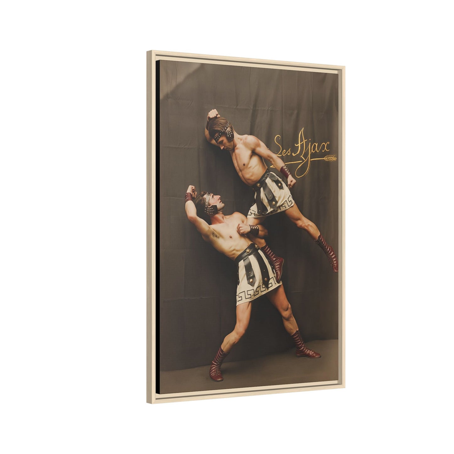 athlétisme 015 | Framed Vintage Photo - Matte Canvas