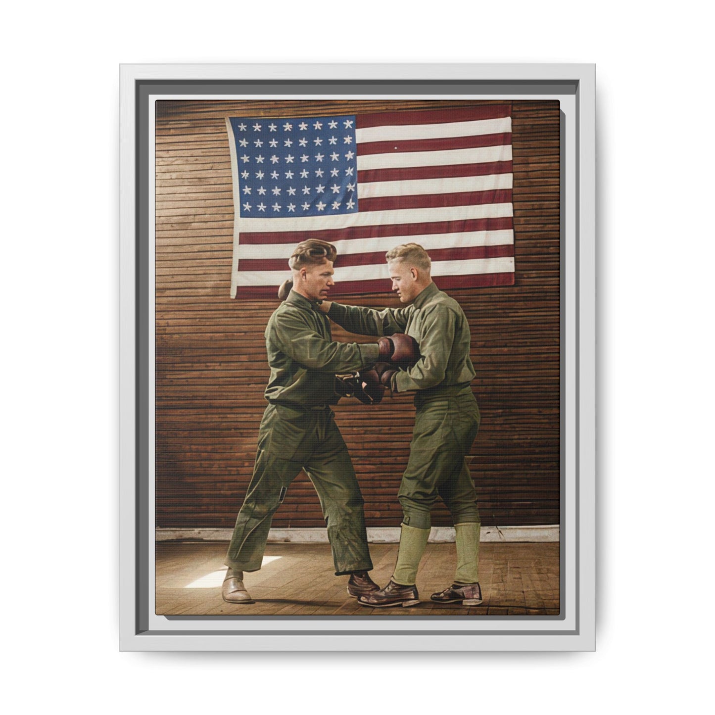 athlétisme 034 | Framed Vintage Photo - Matte Canvas