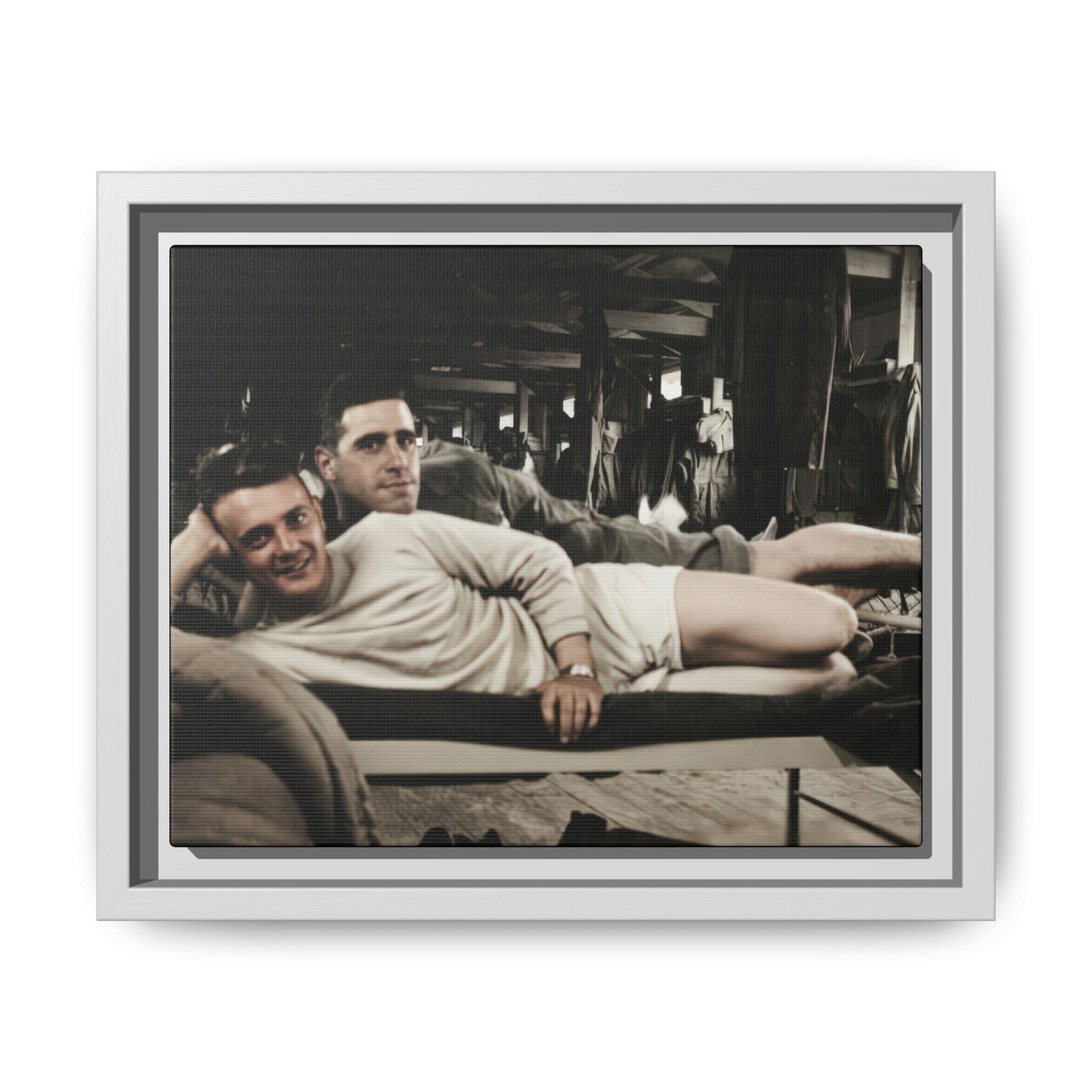 paire 060 | Framed Vintage Photo - Matte Canvas