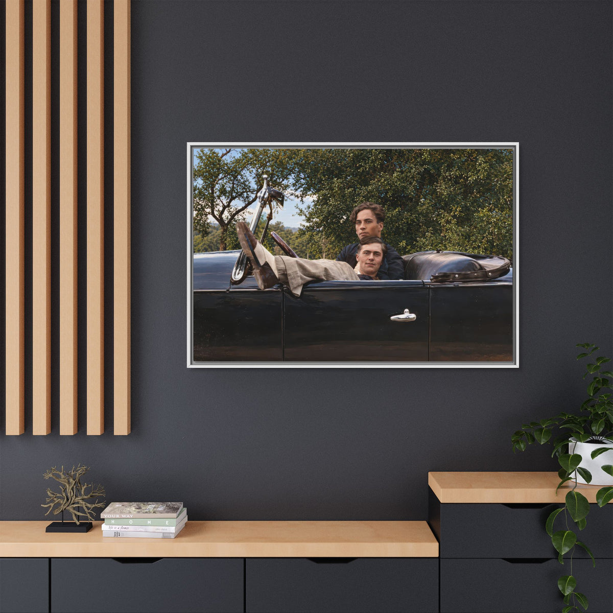 paire 164 | Framed Vintage Photo - Matte Canvas