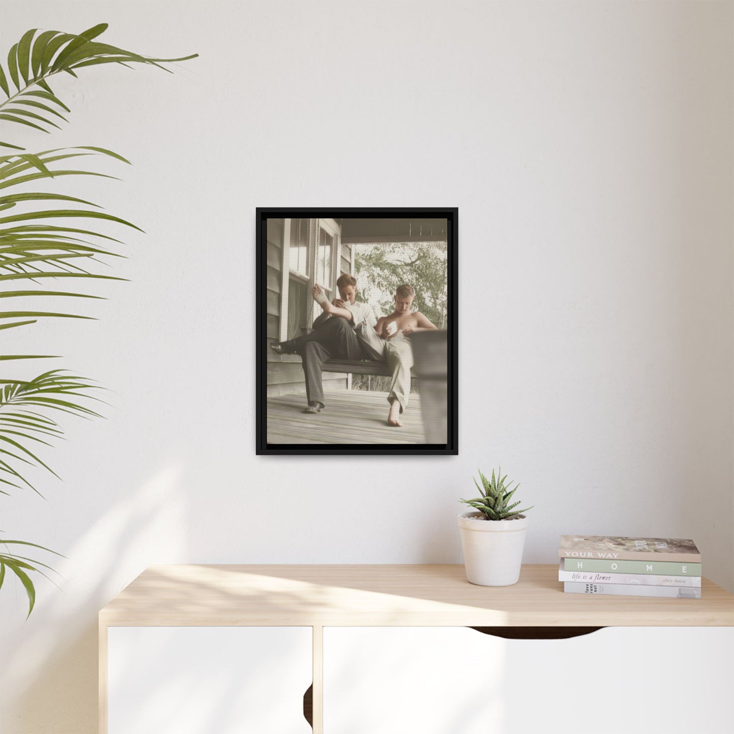 paire 051 | Framed Vintage Photo - Matte Canvas
