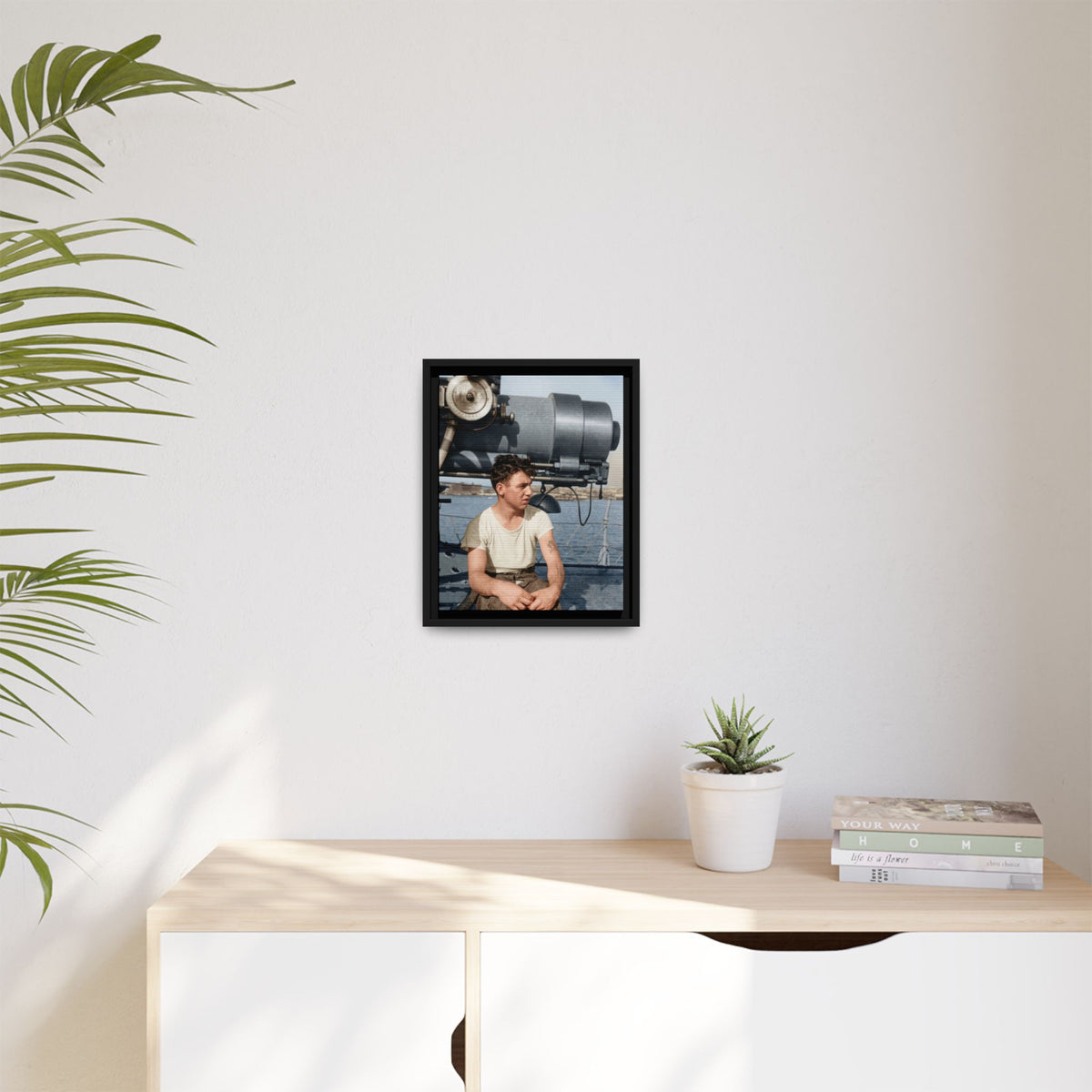celibataire 026 | Framed Vintage Photo - Matte Canvas