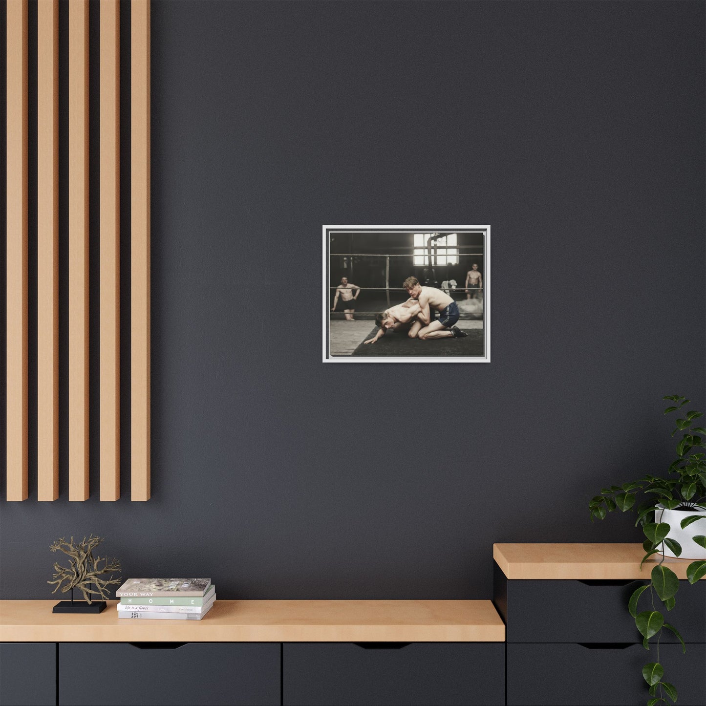 athlétisme 005 | Framed Vintage Photo - Matte Canvas