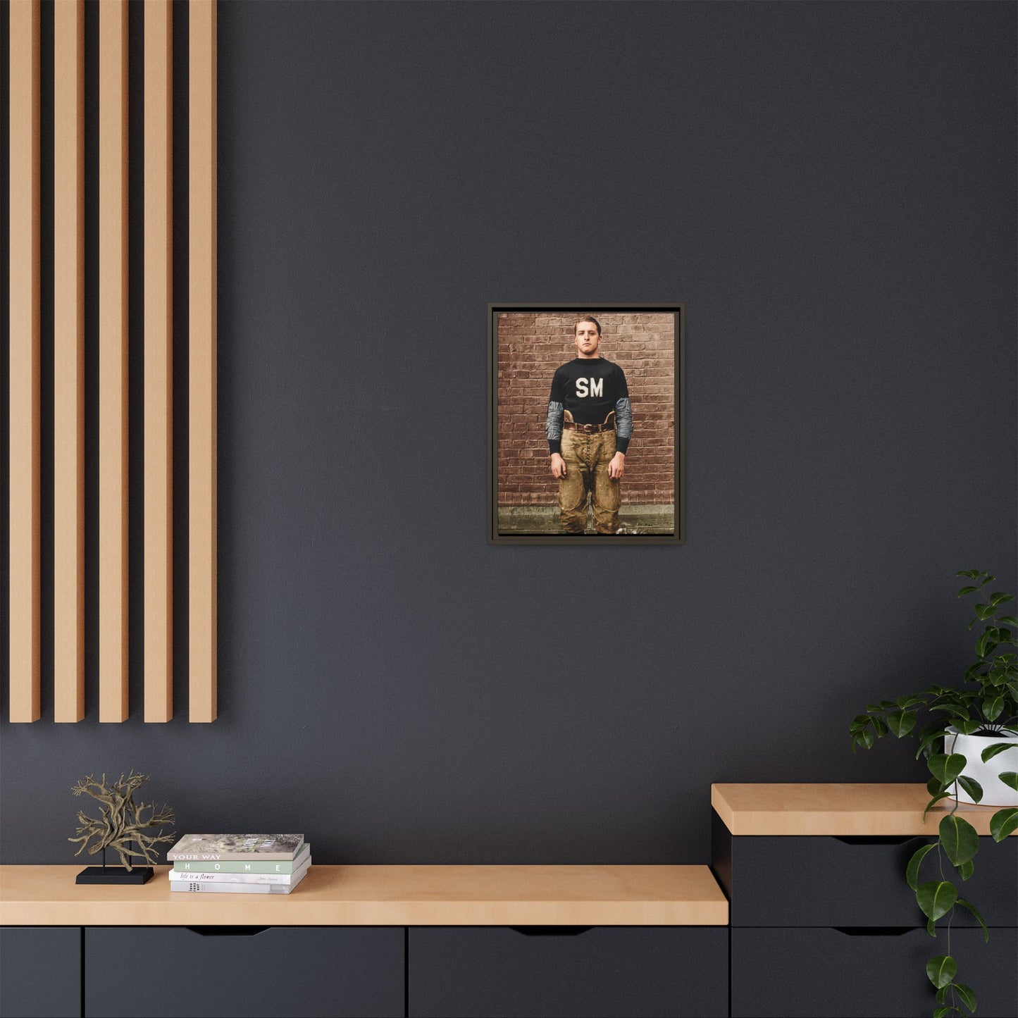 athlétisme 040 | Framed Vintage Photo - Matte Canvas