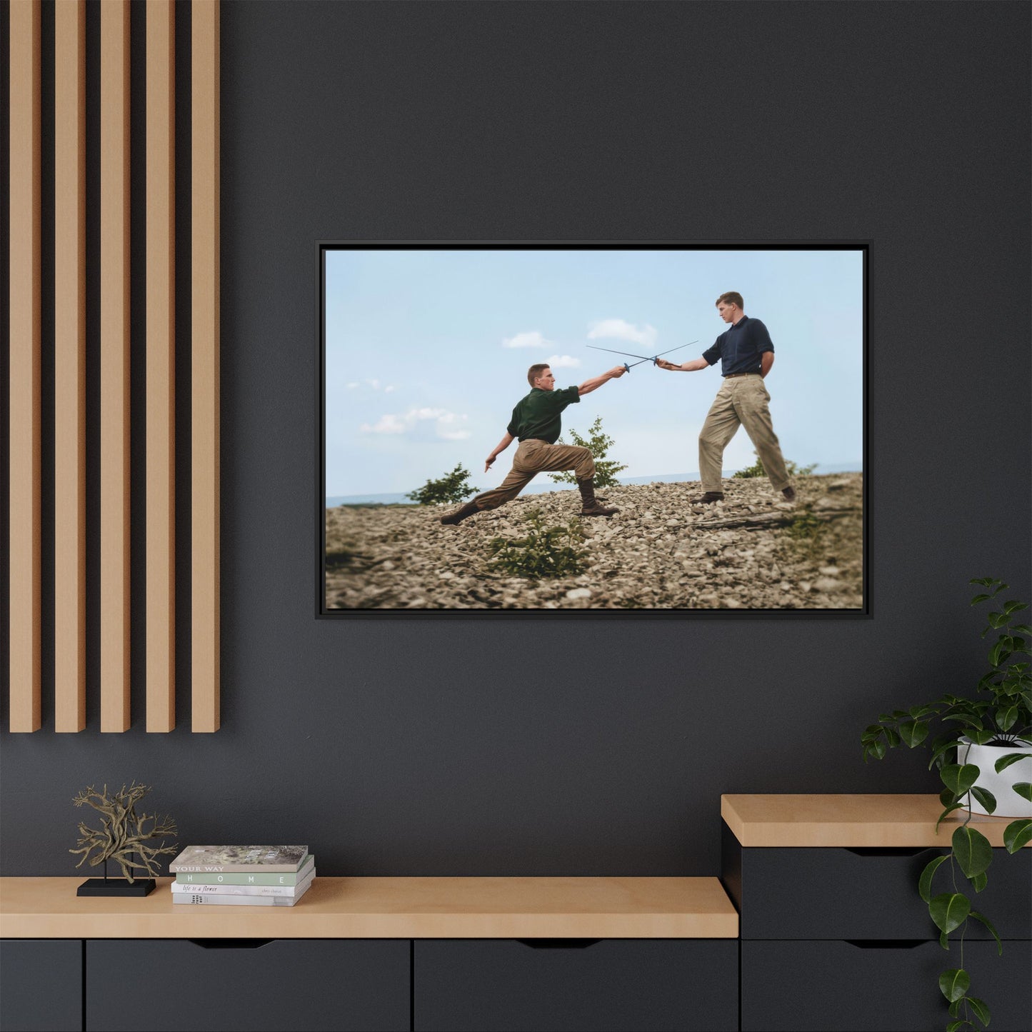 athlétisme 029 | Framed Vintage Photo - Matte Canvas