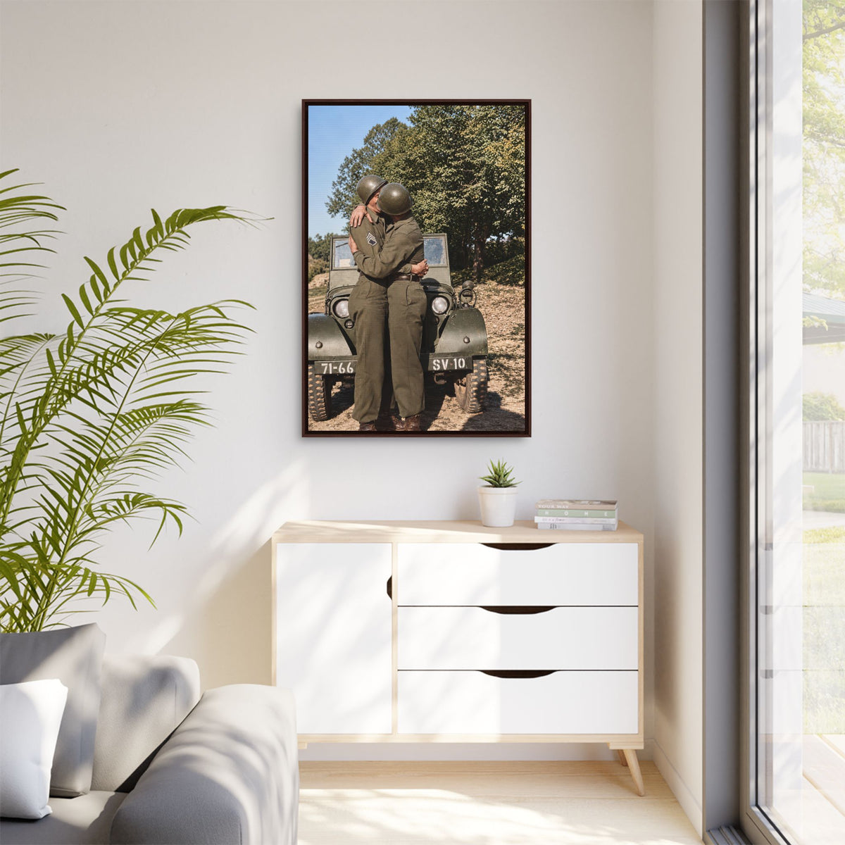 paire 065 | Framed Vintage Photo - Matte Canvas