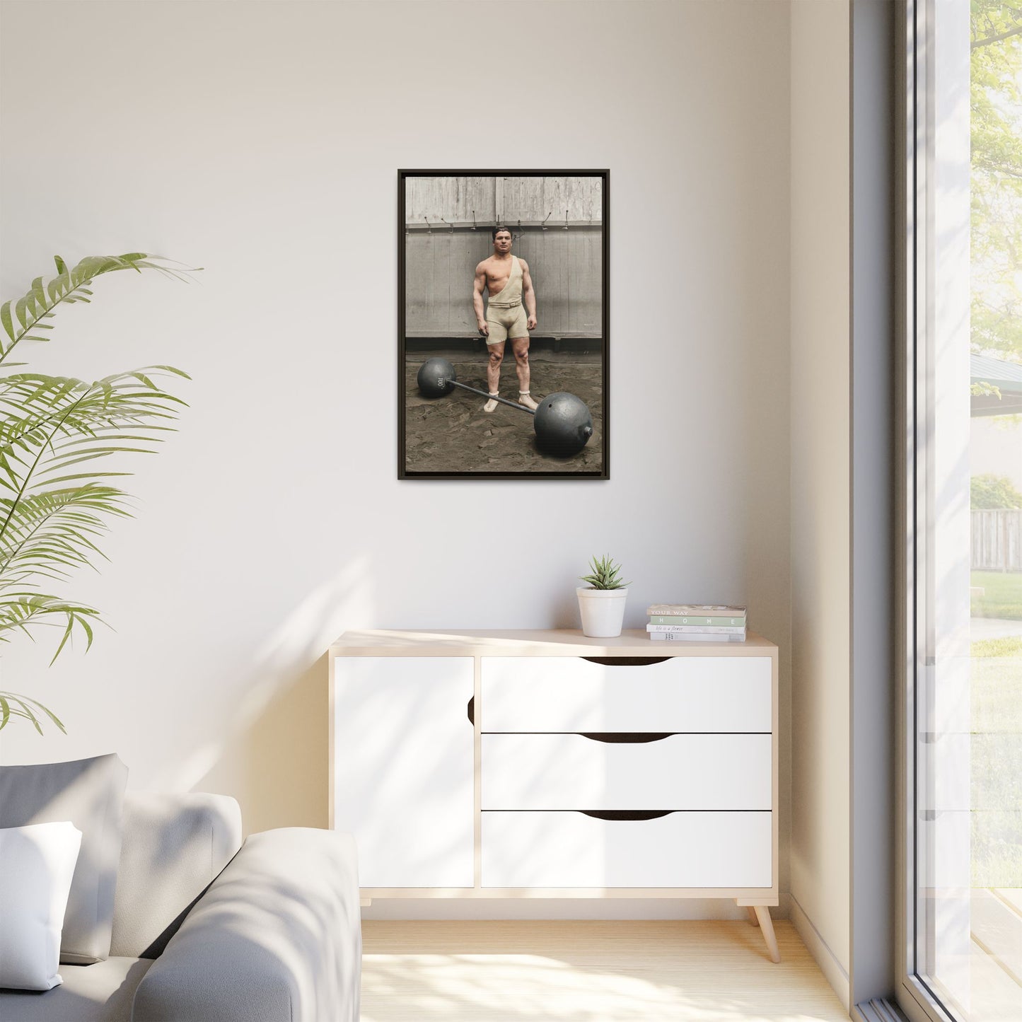 athlétisme 050 | Framed Vintage Photo - Matte Canvas