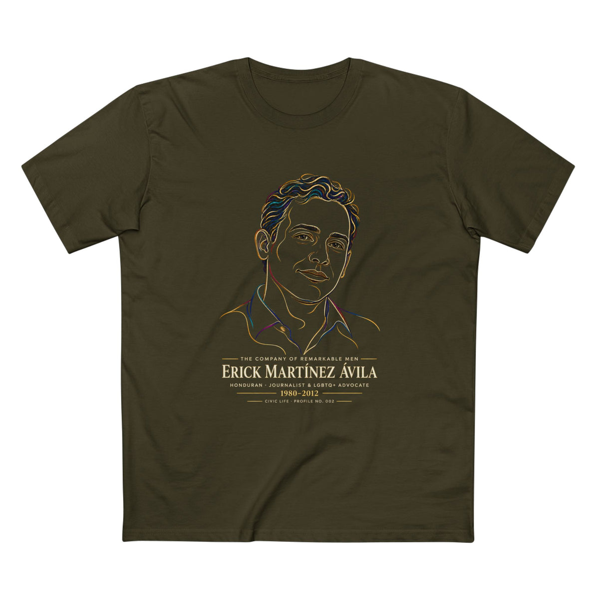 The Company of Remarkable Men No. 002 — Erick Martinez | LGBTQ+ History T-Shirt