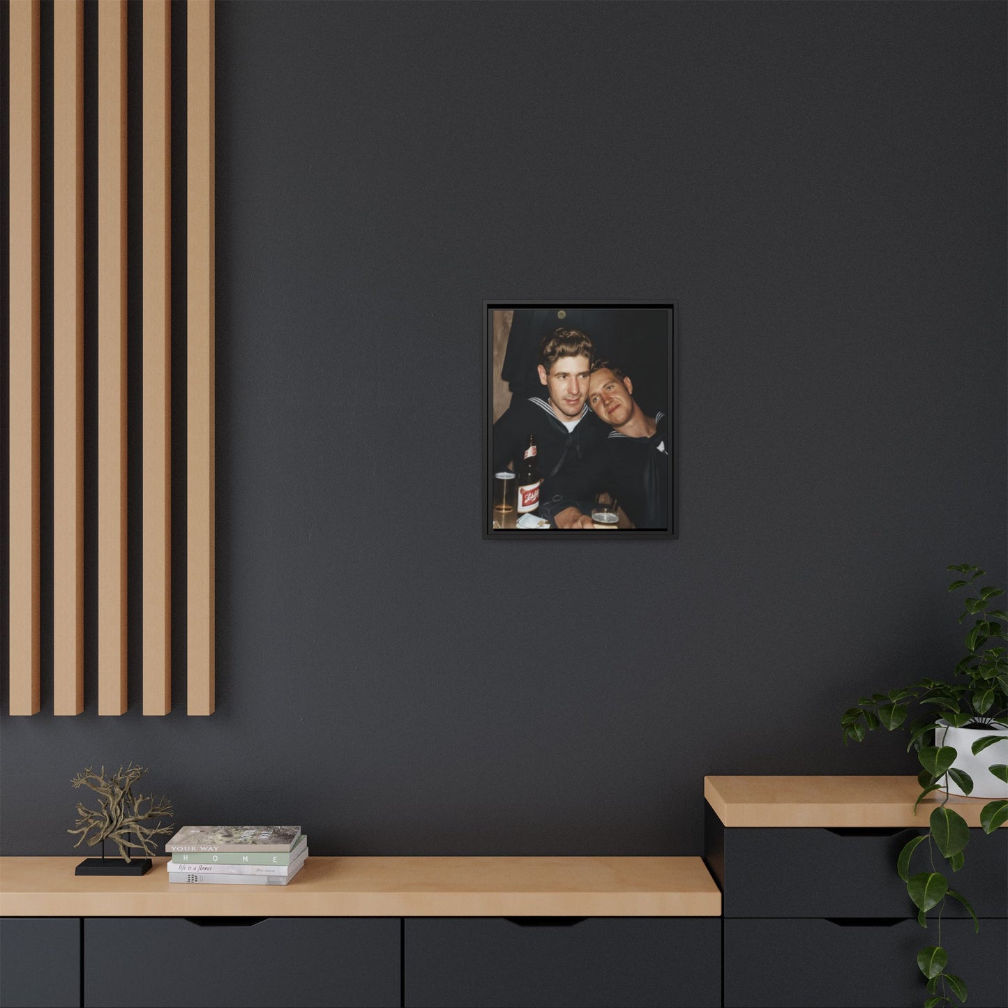 paire 033 | Framed Vintage Photo - Matte Canvas