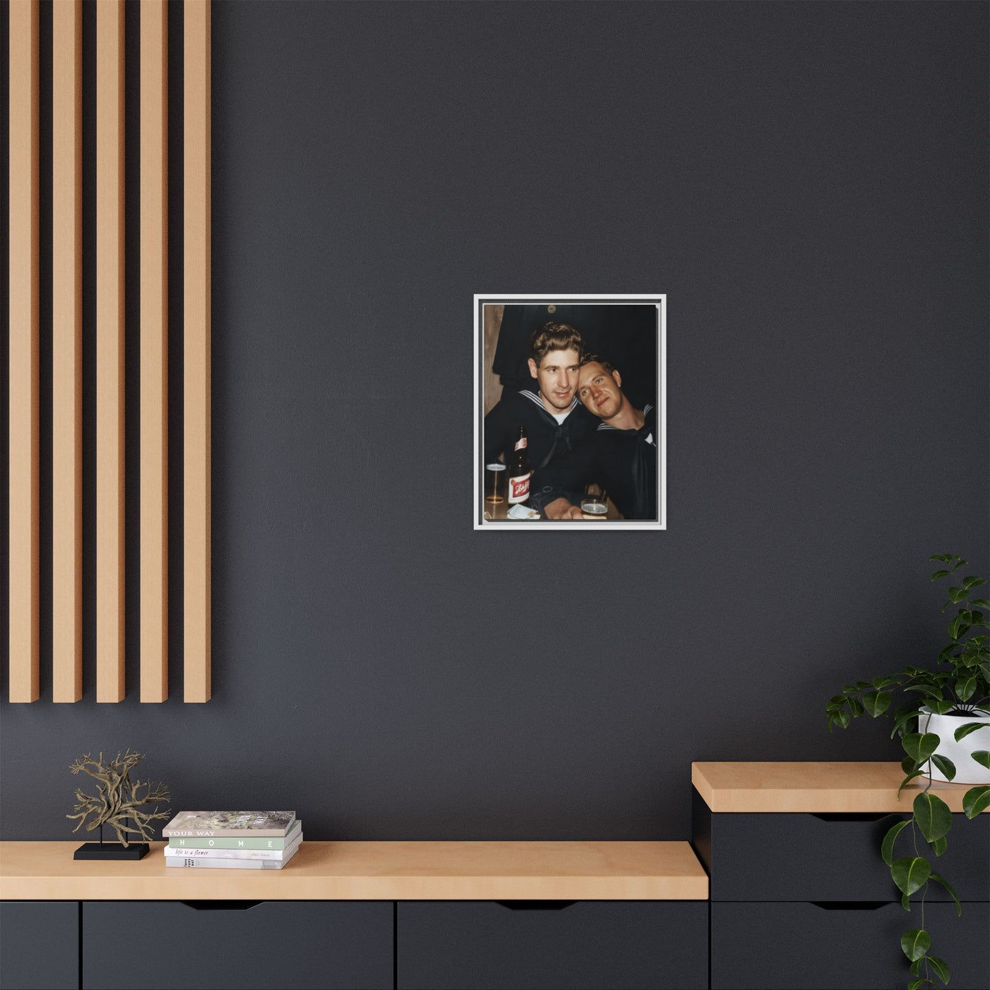 paire 033 | Framed Vintage Photo - Matte Canvas