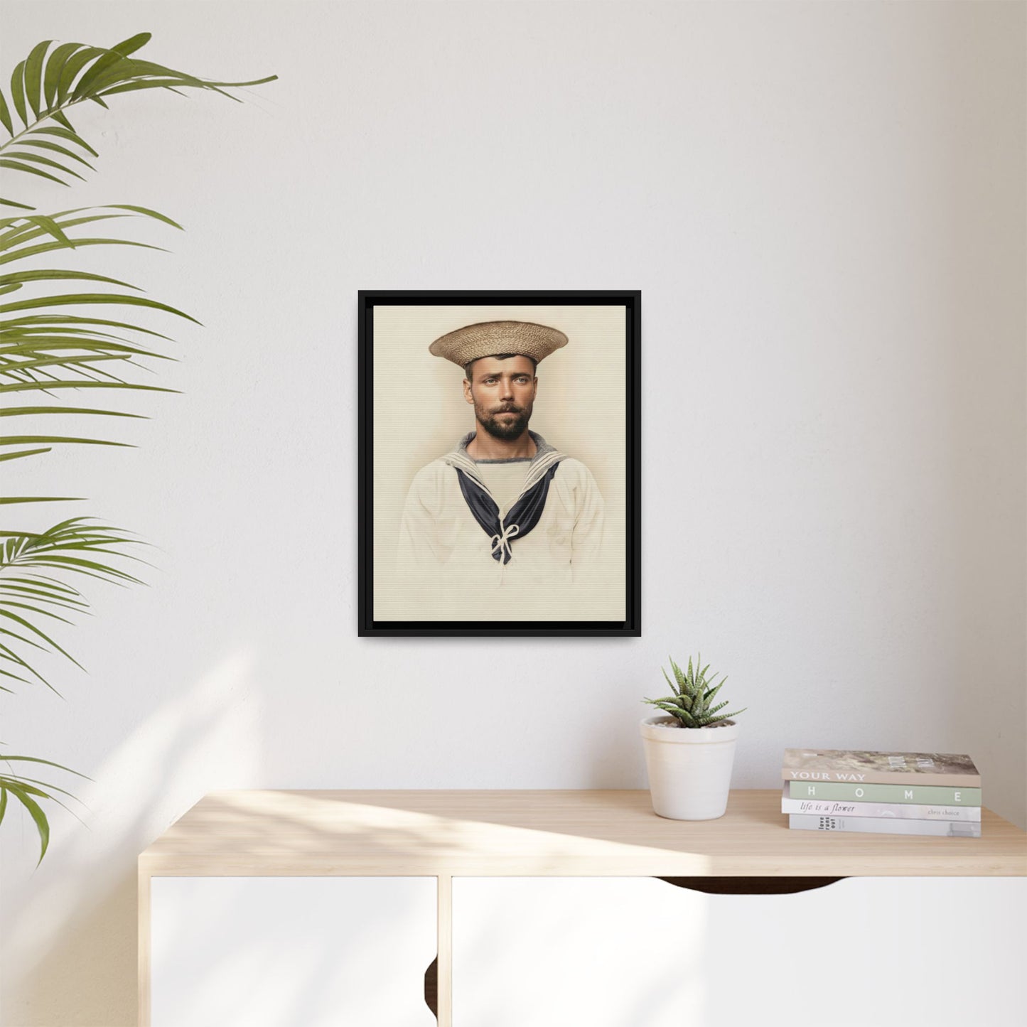 celibataire 020 | Framed Vintage Photo - Matte Canvas