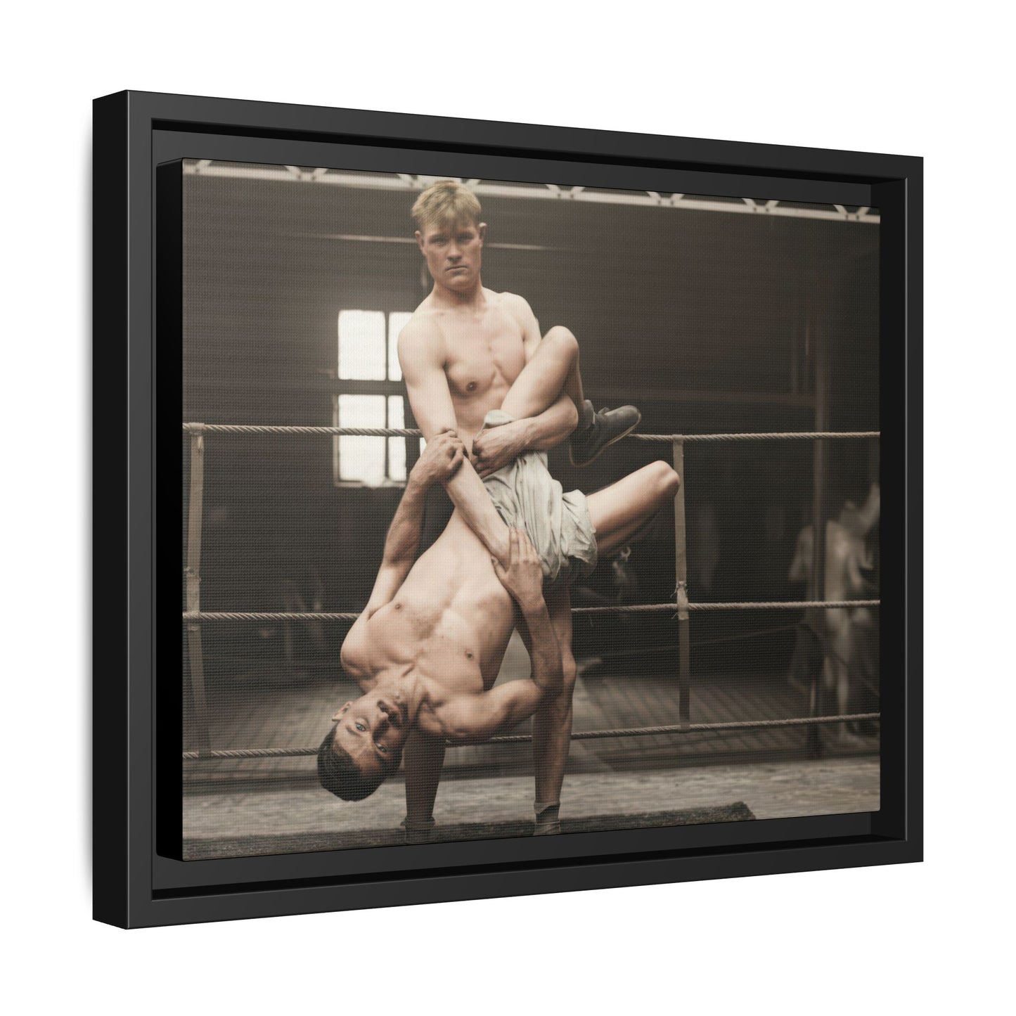 athlétisme 004 | Framed Vintage Photo - Matte Canvas