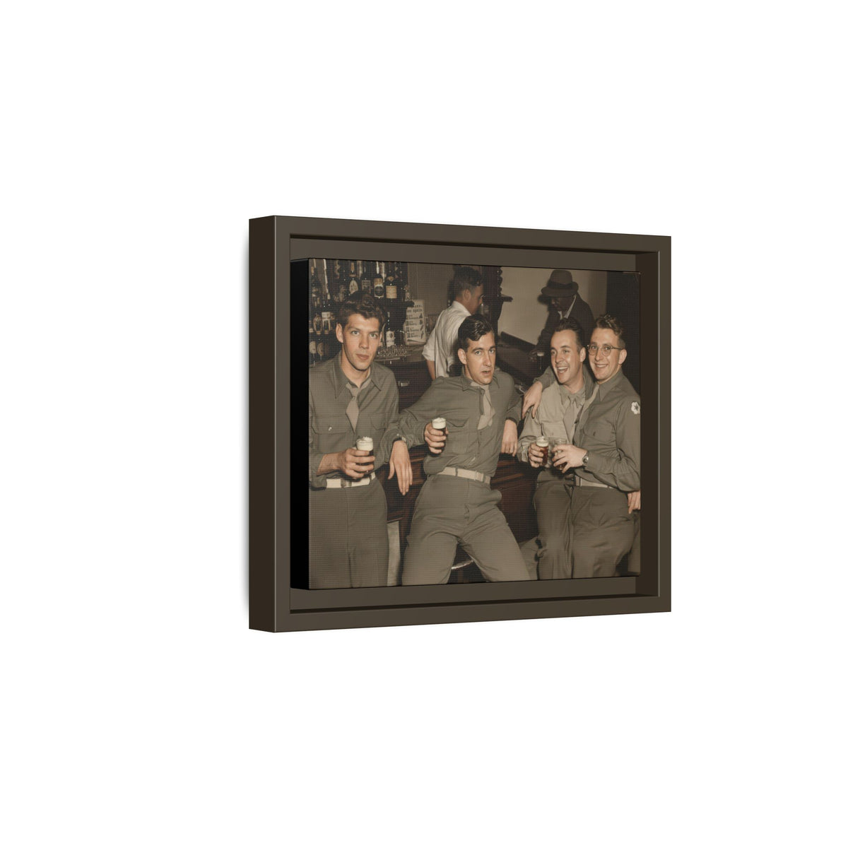 hommes 030 | Framed Vintage Photo - Matte Canvas