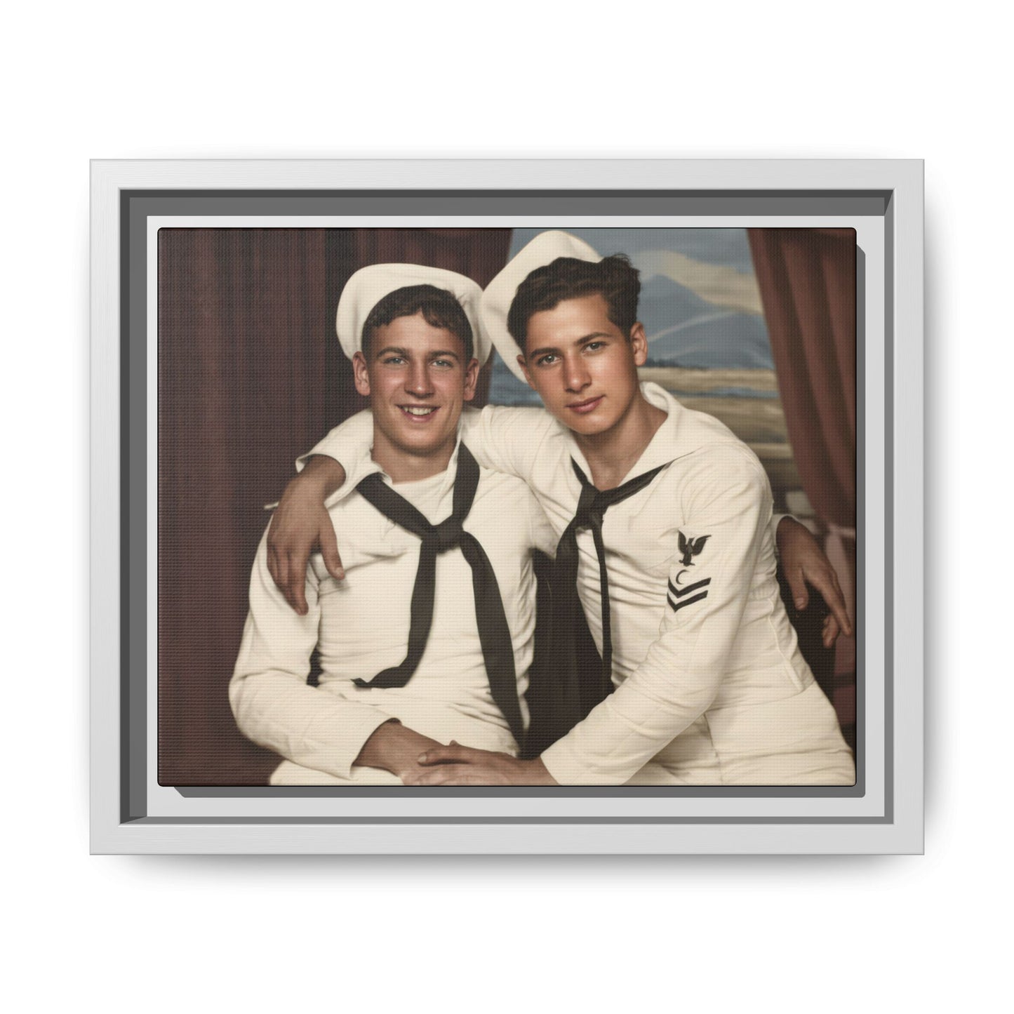 paire 050 | Framed Vintage Photo - Matte Canvas