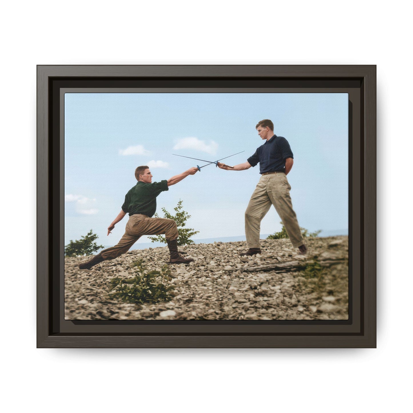 athlétisme 029 | Framed Vintage Photo - Matte Canvas
