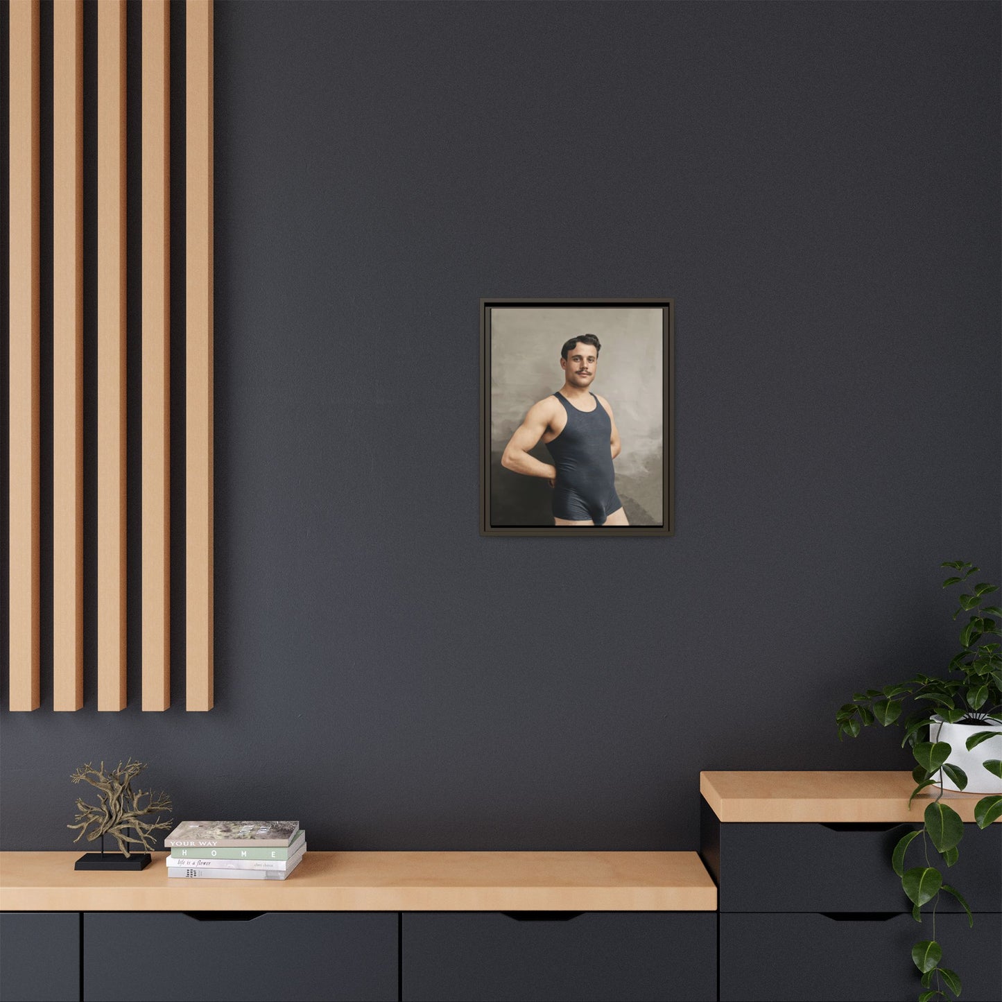 athlétisme 011 | Framed Vintage Photo - Matte Canvas