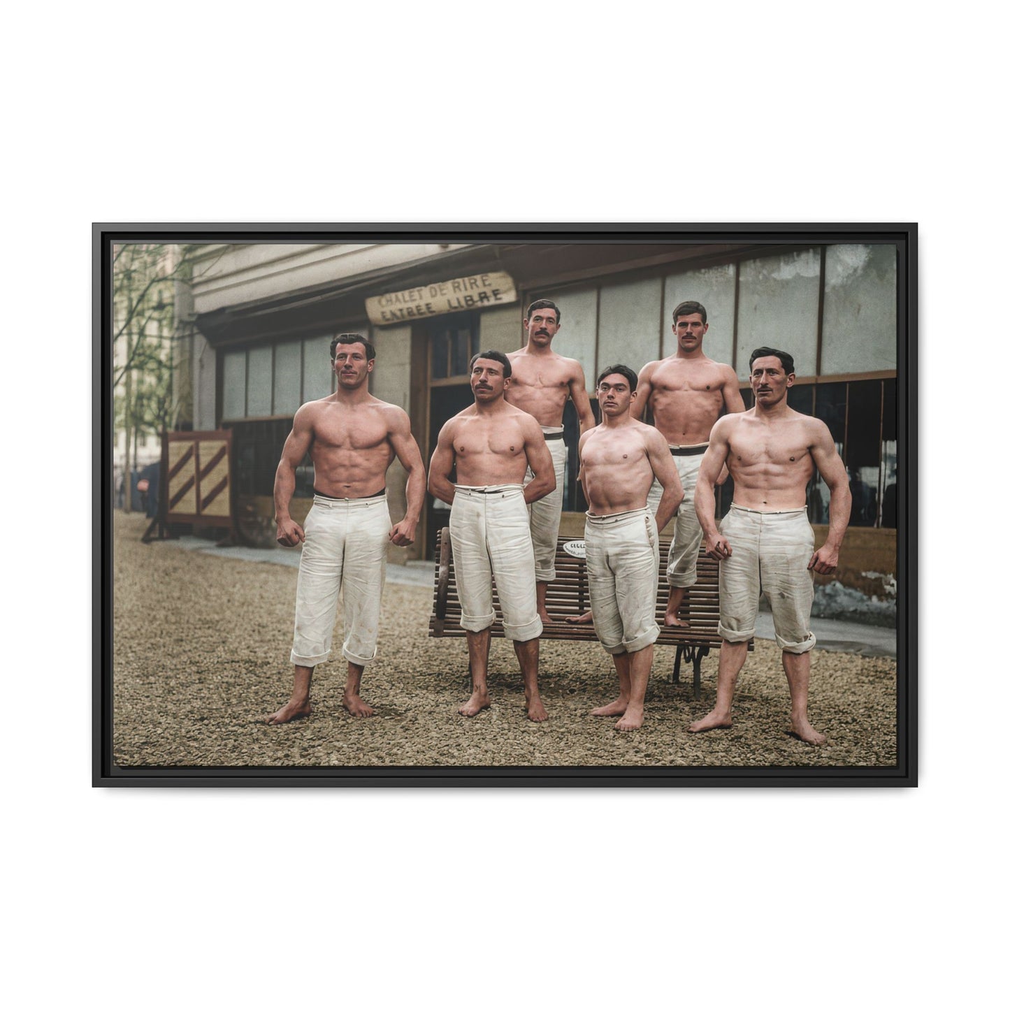 athlétisme 044| Framed Vintage Photo - Matte Canvas
