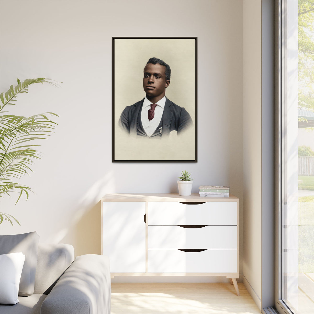 celibataire 027 | Framed Vintage Photo - Matte Canvas