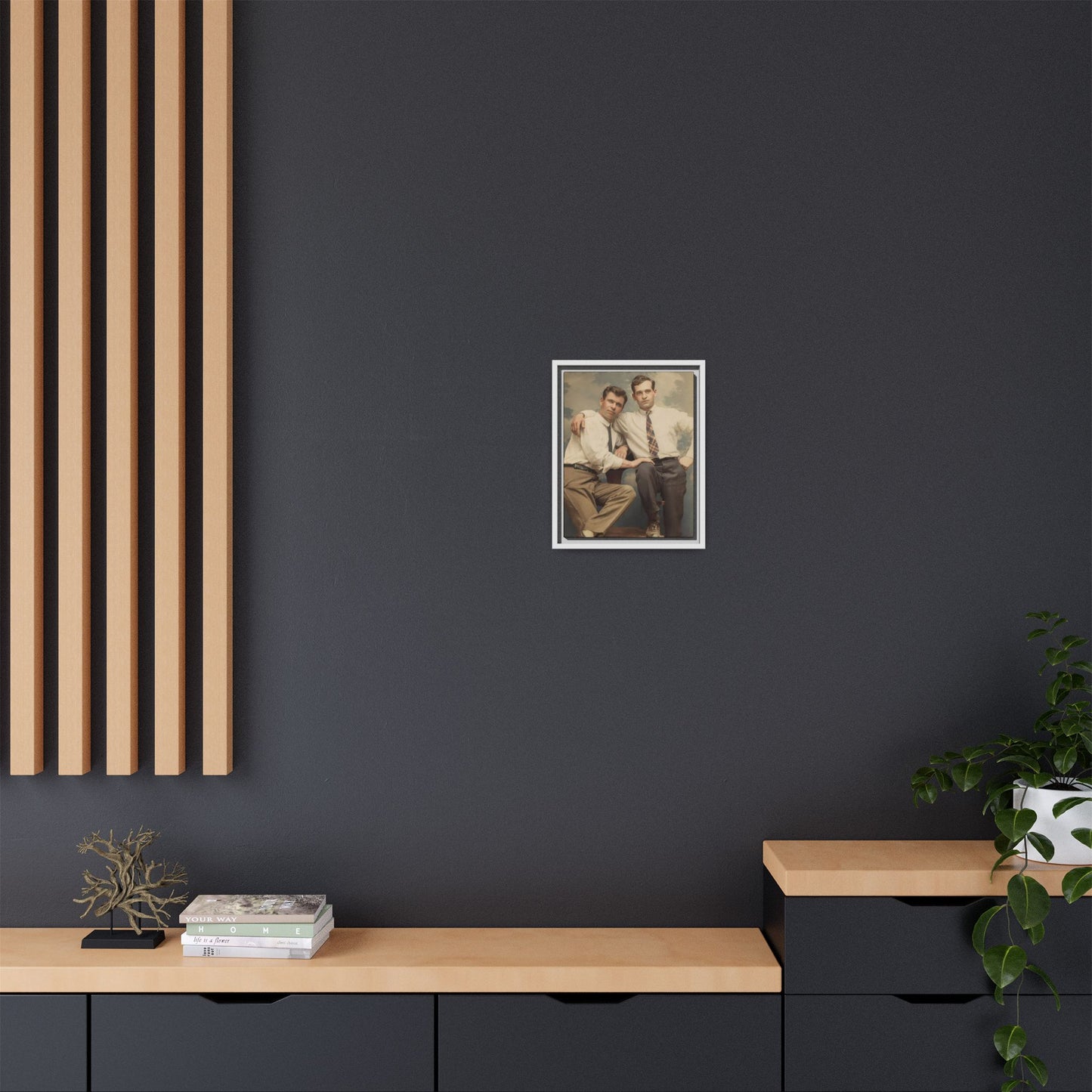 paire 069 | Framed Vintage Photo - Matte Canvas