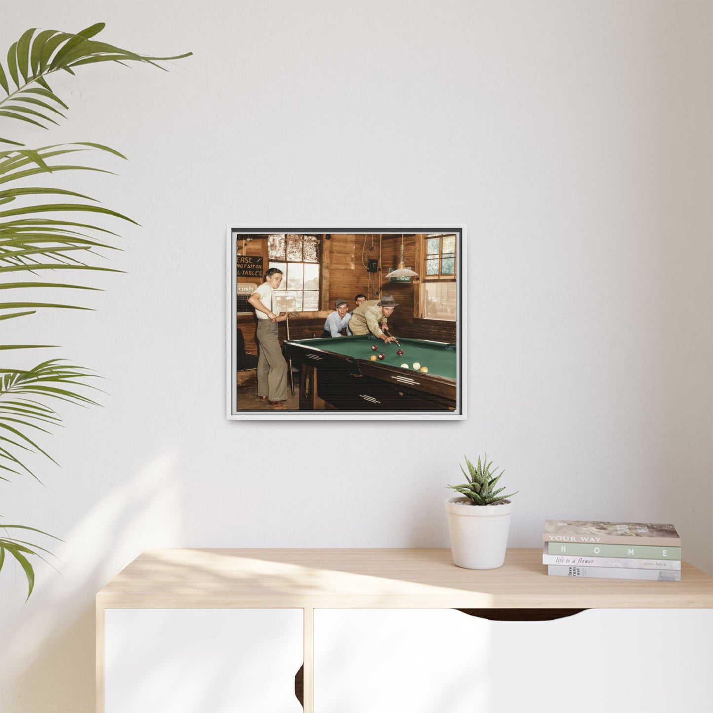 hommes 024 | Framed Vintage Photo - Matte Canvas