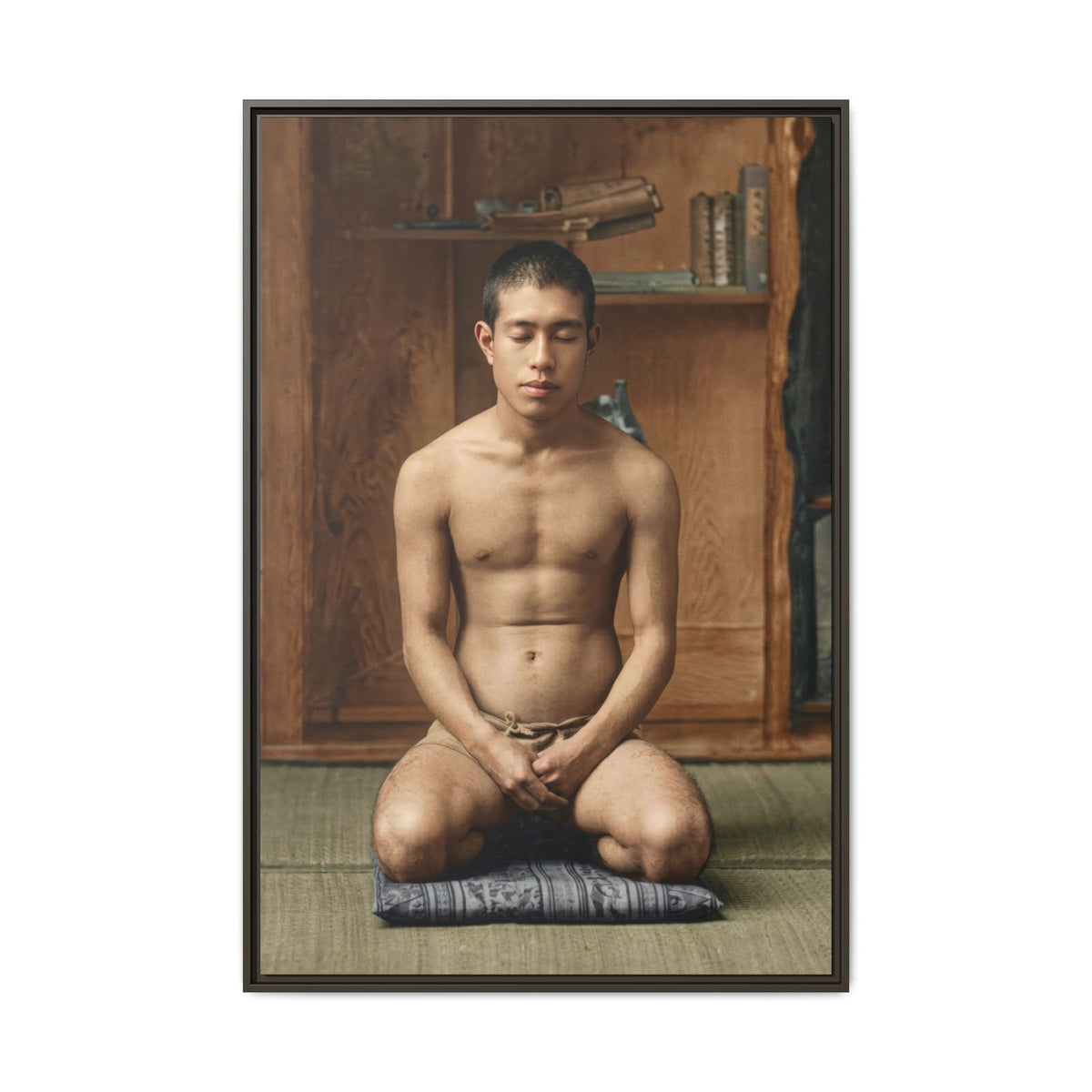 celibataire 025 | Framed Vintage Photo - Matte Canvas