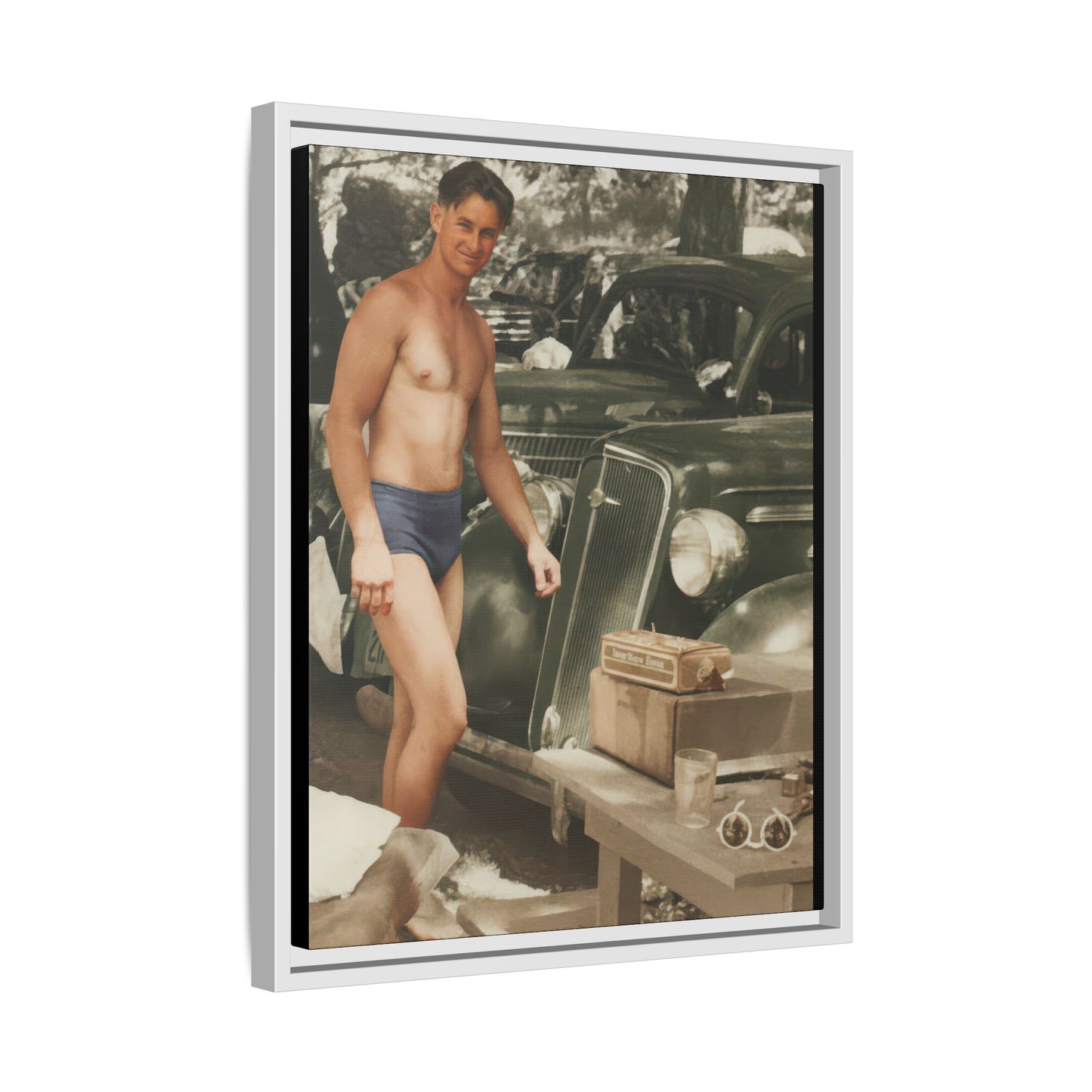 nager 032 | Framed Vintage Photo - Matte Canvas