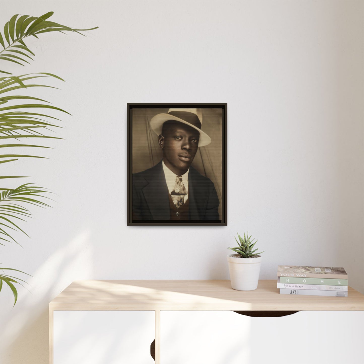 celibataire 019 | Framed Vintage Photo - Matte Canvas